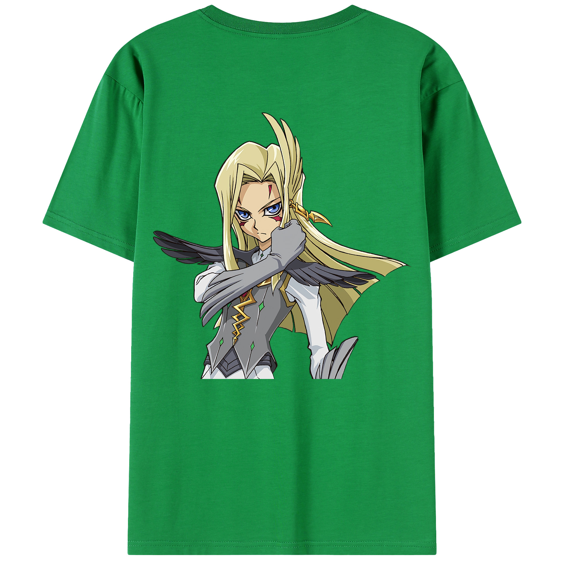 （画像用） 遊☆戯☆王 Yu-Gi-Oh! 綿100％ メンズ半袖Tシャツ（バックプリント） 通気性