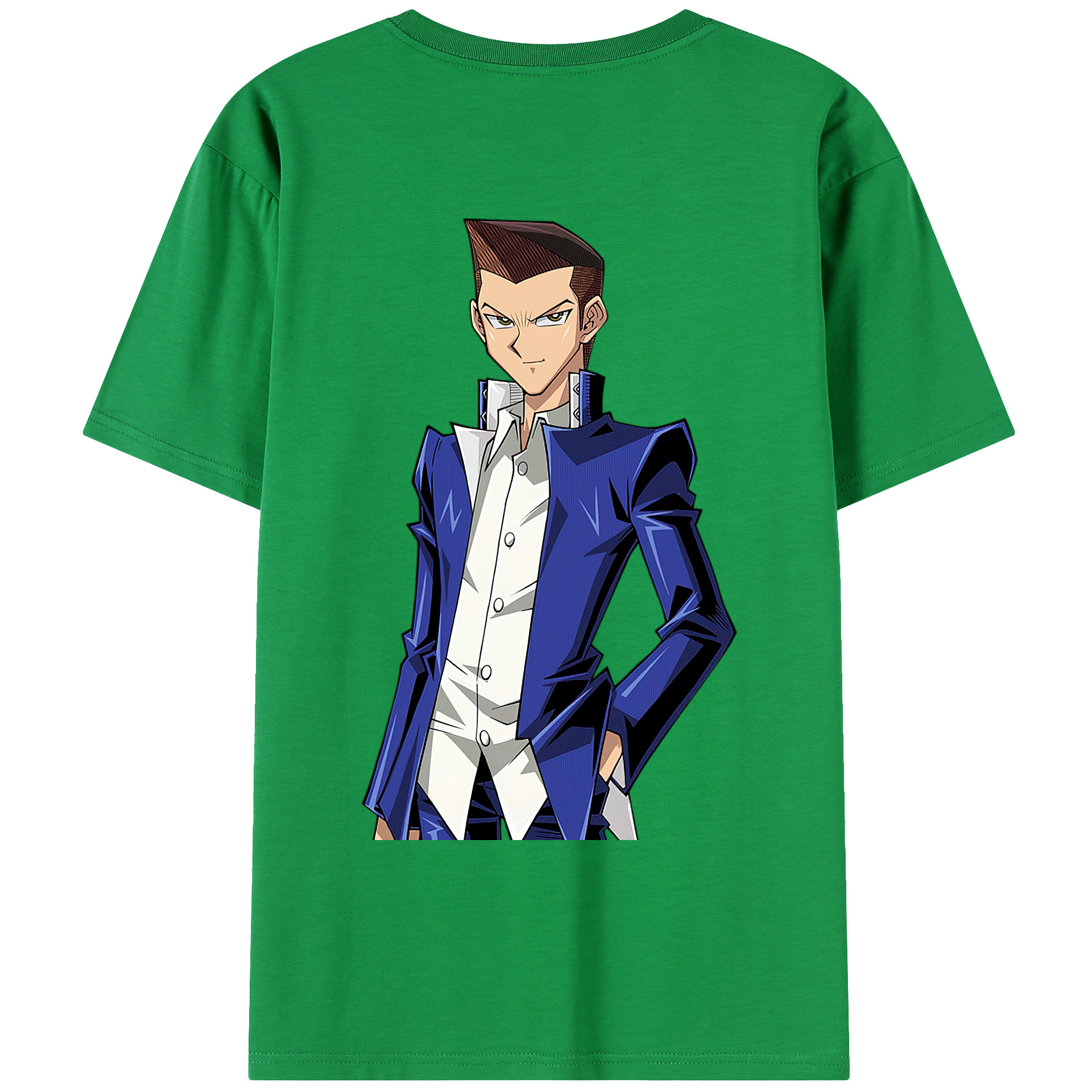 （画像用） 遊☆戯☆王 Yu-Gi-Oh! 綿100％ メンズ半袖Tシャツ（バックプリント） 通気性