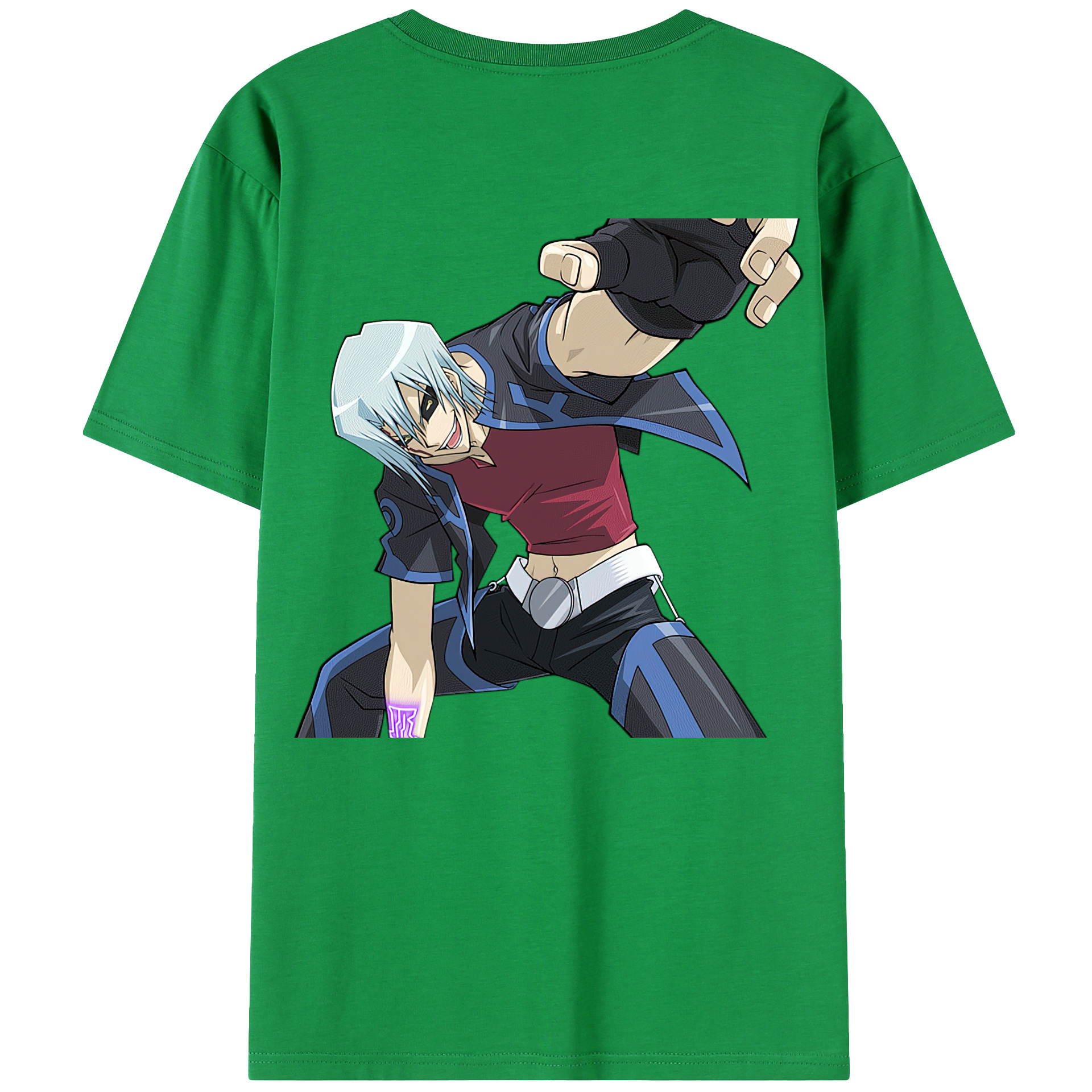（画像用） 遊☆戯☆王 Yu-Gi-Oh! 綿100％ メンズ半袖Tシャツ（バックプリント） 通気性