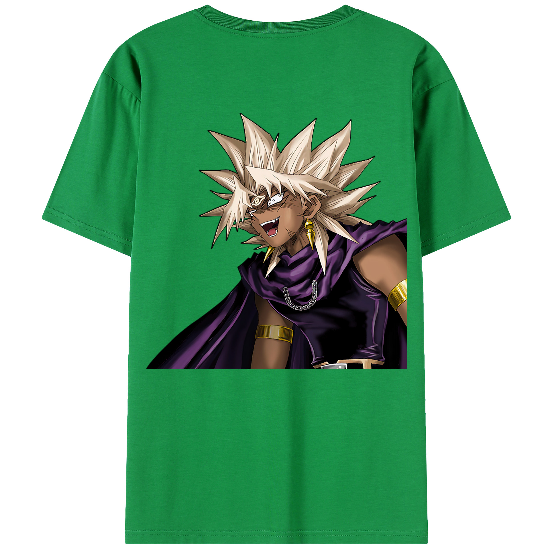 （画像用） 遊☆戯☆王 Yu-Gi-Oh! 綿100％ メンズ半袖Tシャツ（バックプリント） 通気性