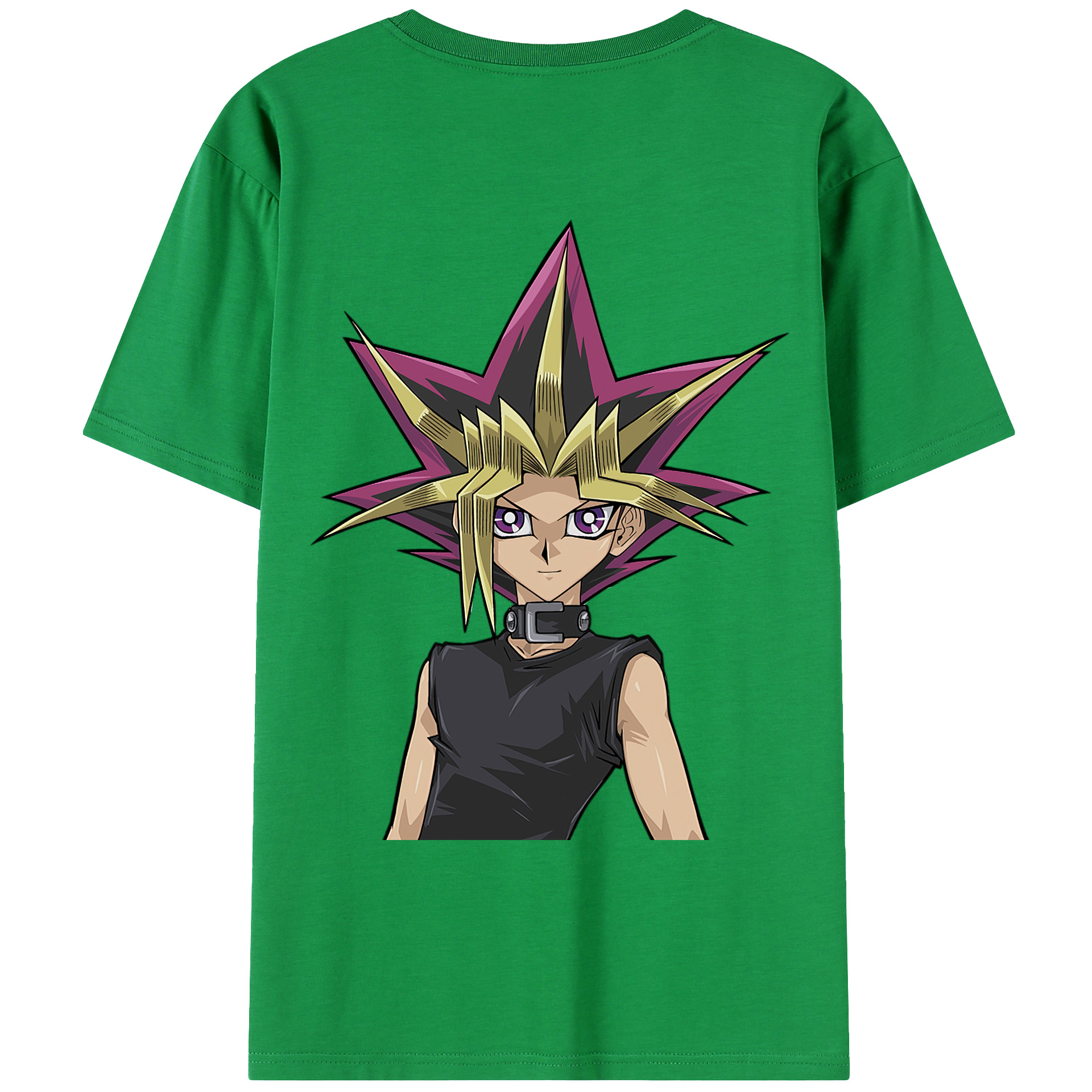 （画像用） 遊☆戯☆王 Yu-Gi-Oh! 綿100％ メンズ半袖Tシャツ（バックプリント） 通気性