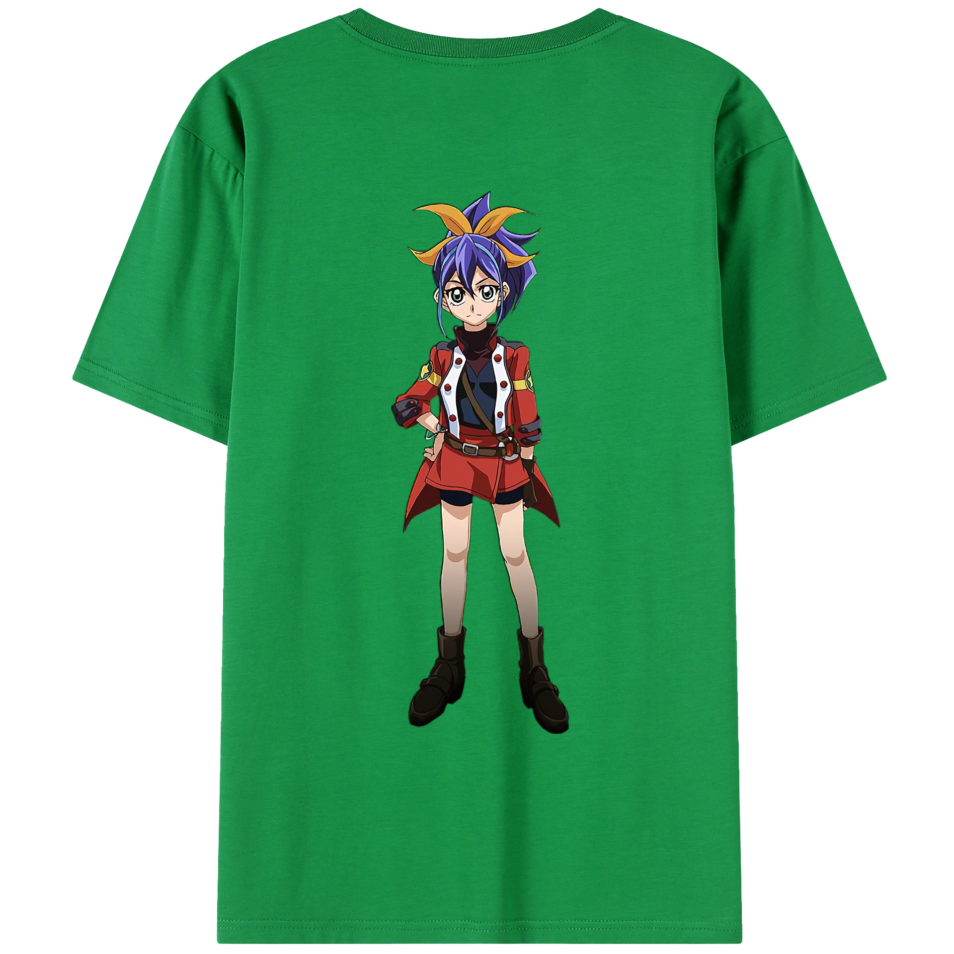 （画像用） 遊☆戯☆王 Yu-Gi-Oh! 綿100％ メンズ半袖Tシャツ（バックプリント） 通気性