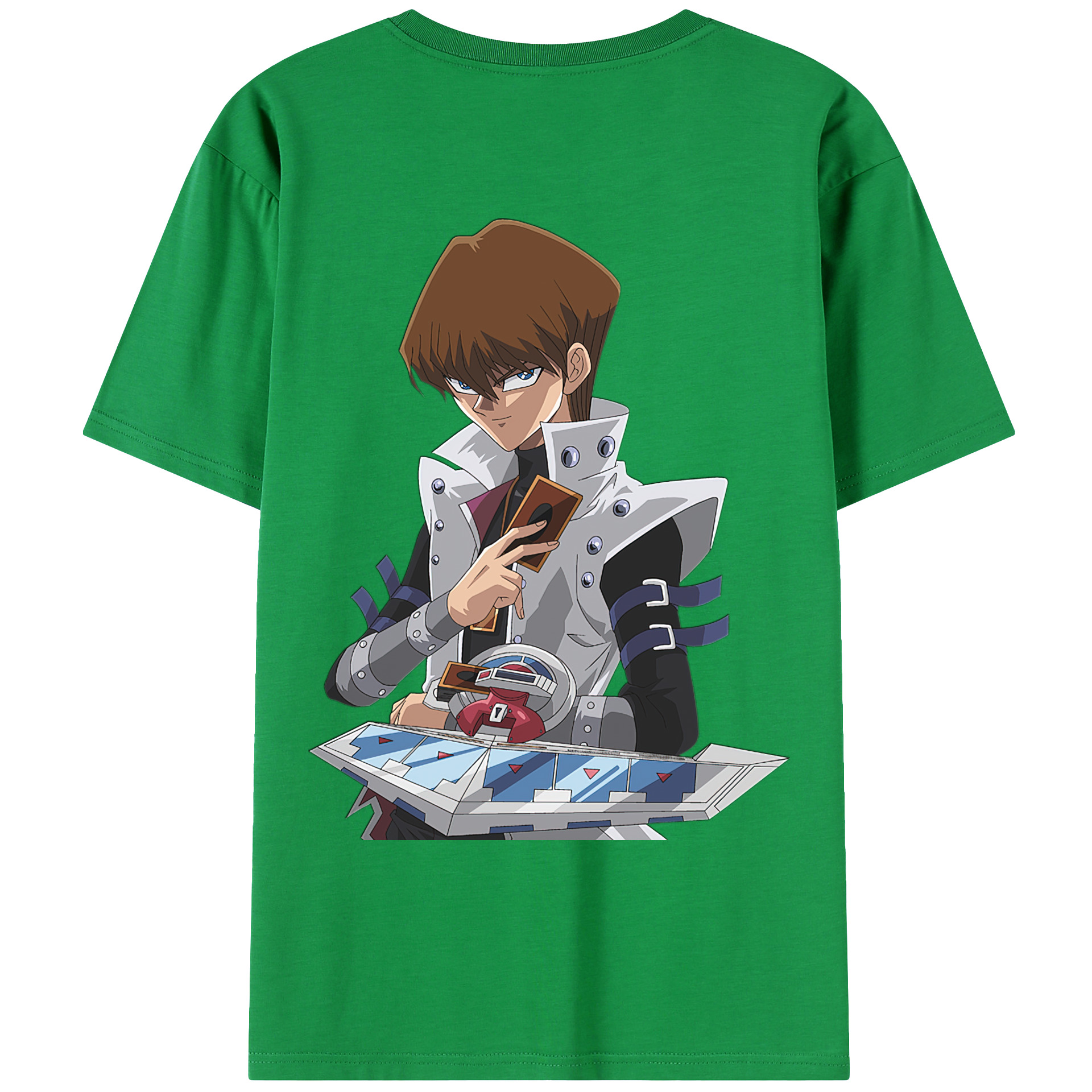 （画像用） 遊☆戯☆王 Yu-Gi-Oh! 綿100％ メンズ半袖Tシャツ（バックプリント） 通気性