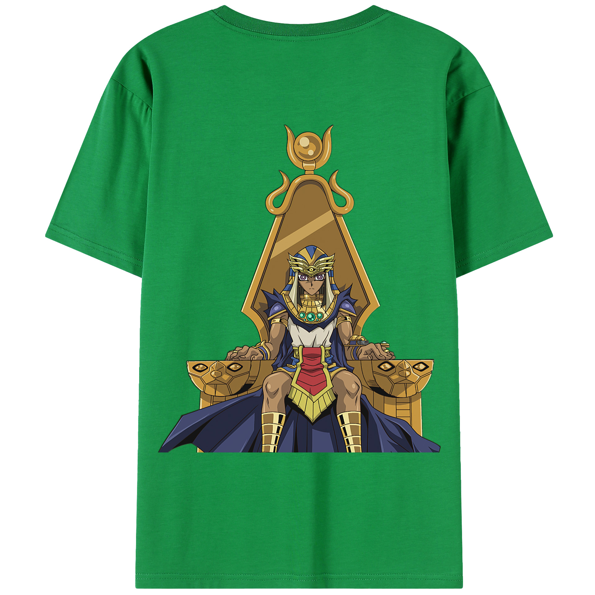 （画像用） 遊☆戯☆王 Yu-Gi-Oh! 綿100％ メンズ半袖Tシャツ（バックプリント） 通気性