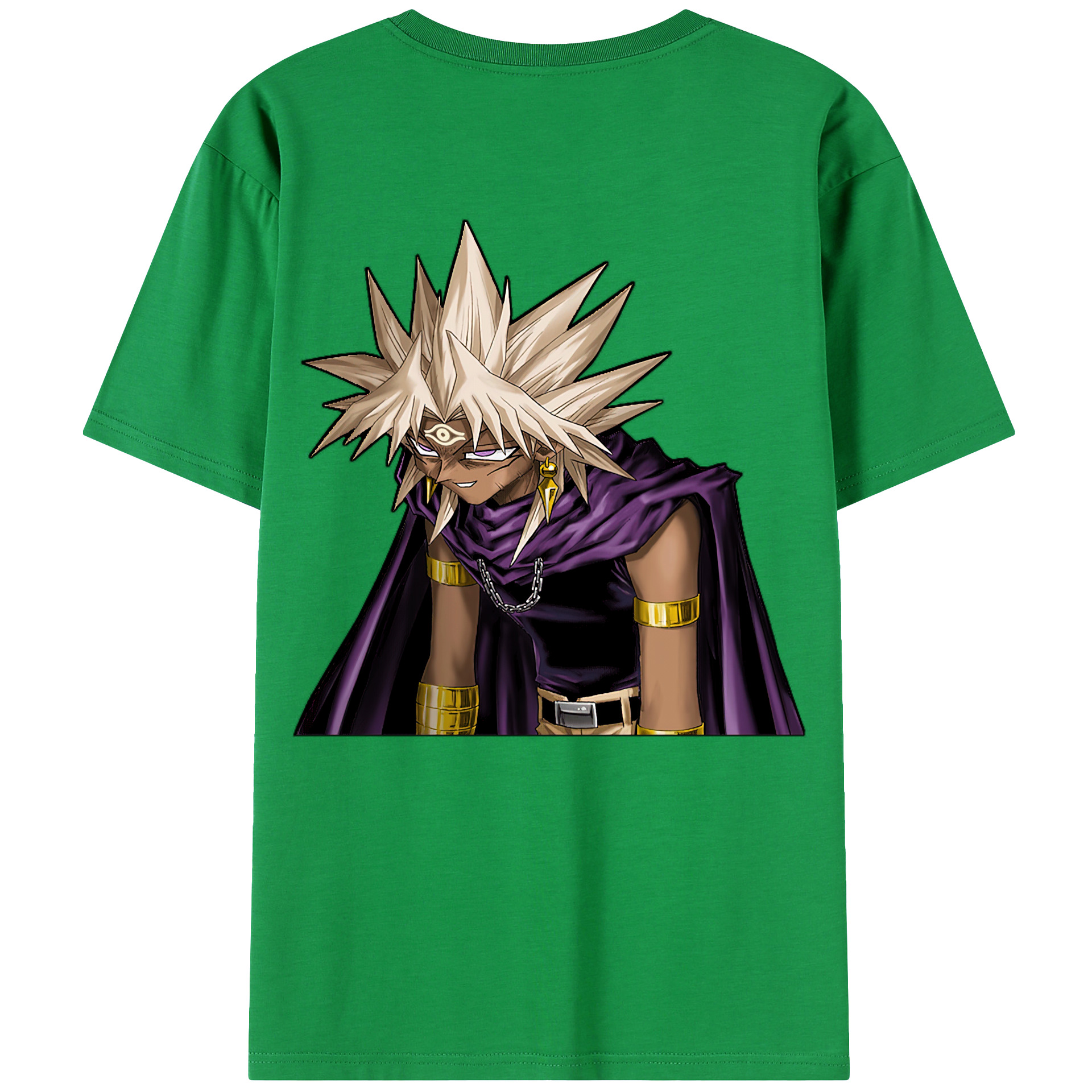 （画像用） 遊☆戯☆王 Yu-Gi-Oh! 綿100％ メンズ半袖Tシャツ（バックプリント） 通気性