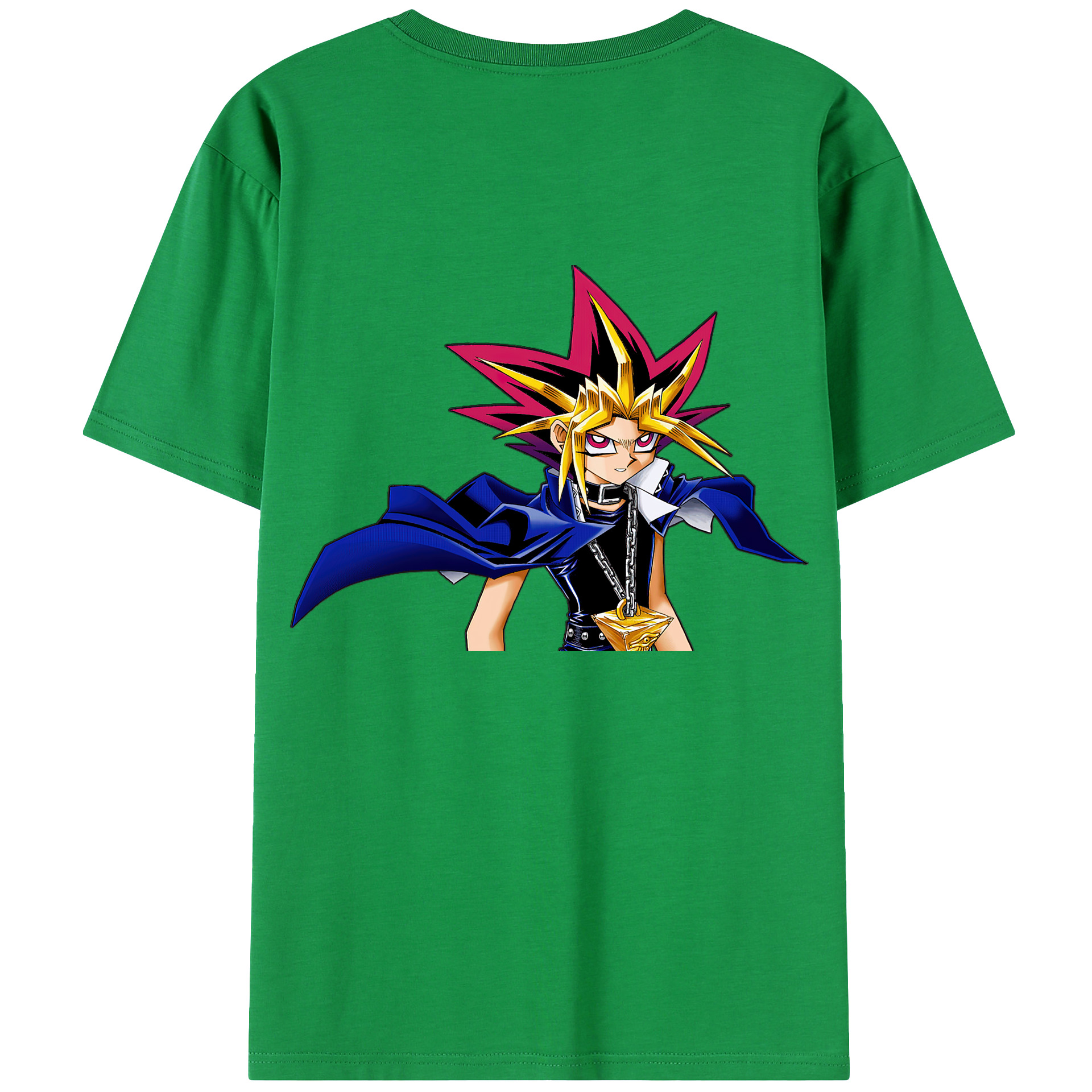 （画像用） 遊☆戯☆王 Yu-Gi-Oh! 綿100％ メンズ半袖Tシャツ（バックプリント） 通気性