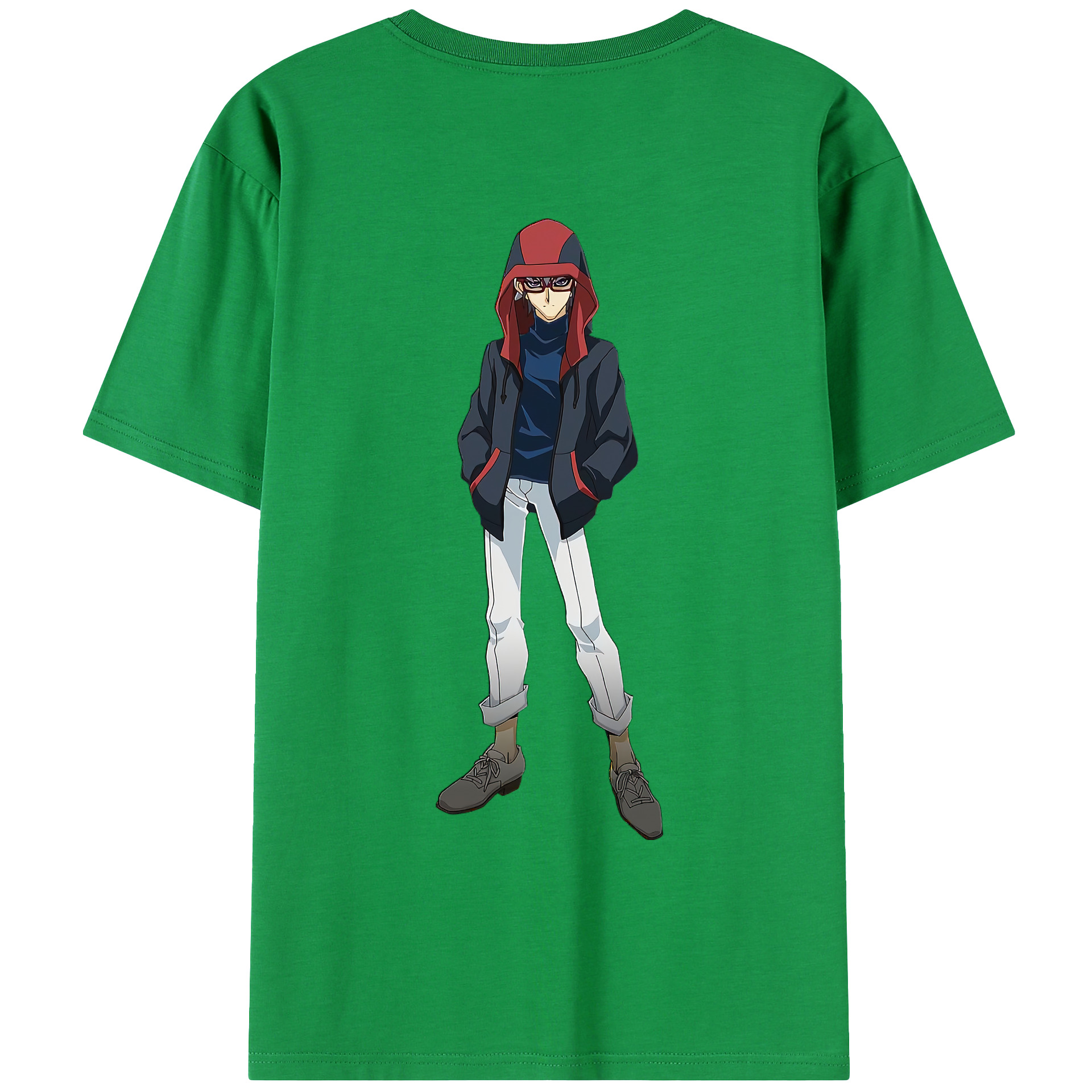 （画像用） 遊☆戯☆王 Yu-Gi-Oh! 綿100％ メンズ半袖Tシャツ（バックプリント） 通気性