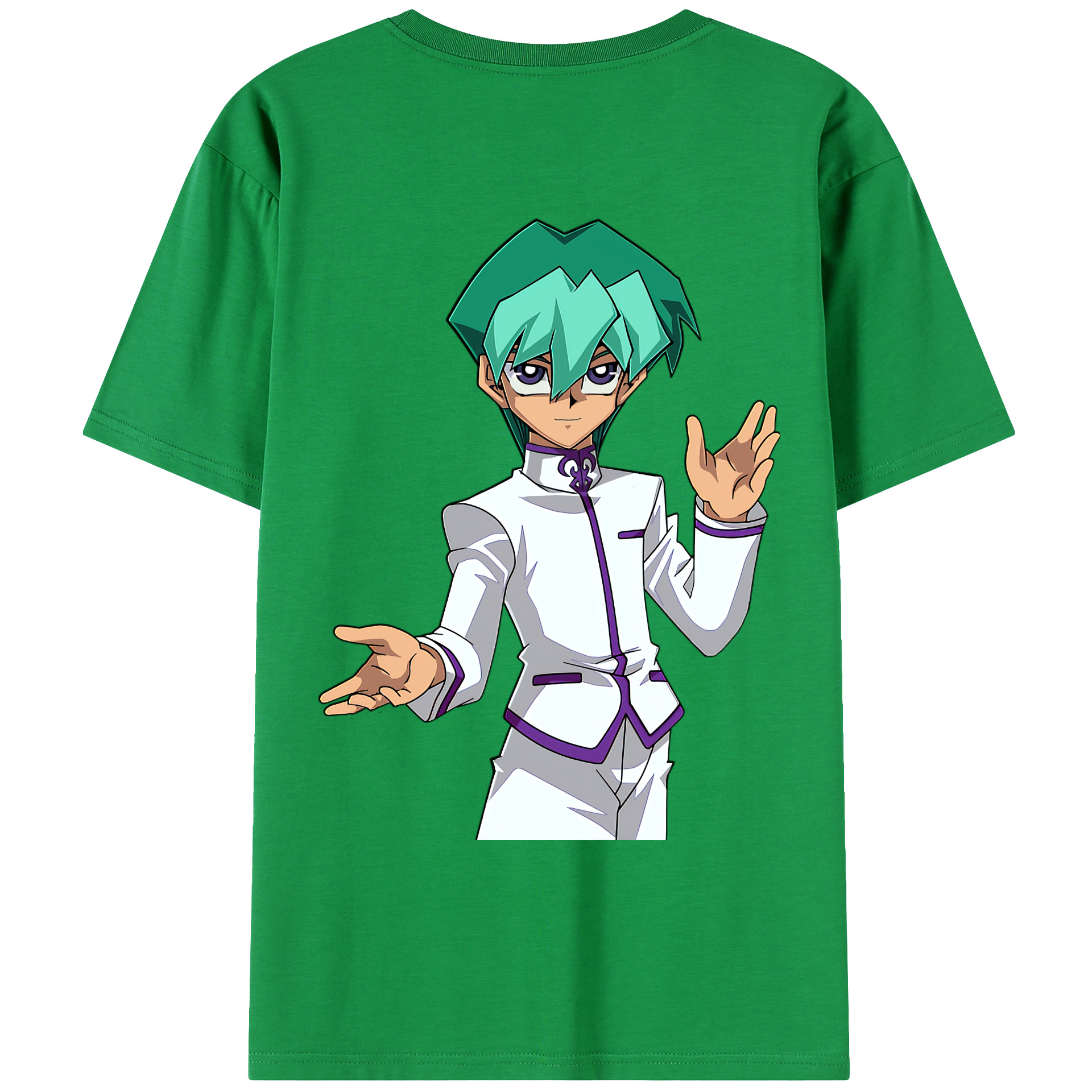 （画像用） 遊☆戯☆王 Yu-Gi-Oh! 綿100％ メンズ半袖Tシャツ（バックプリント） 通気性