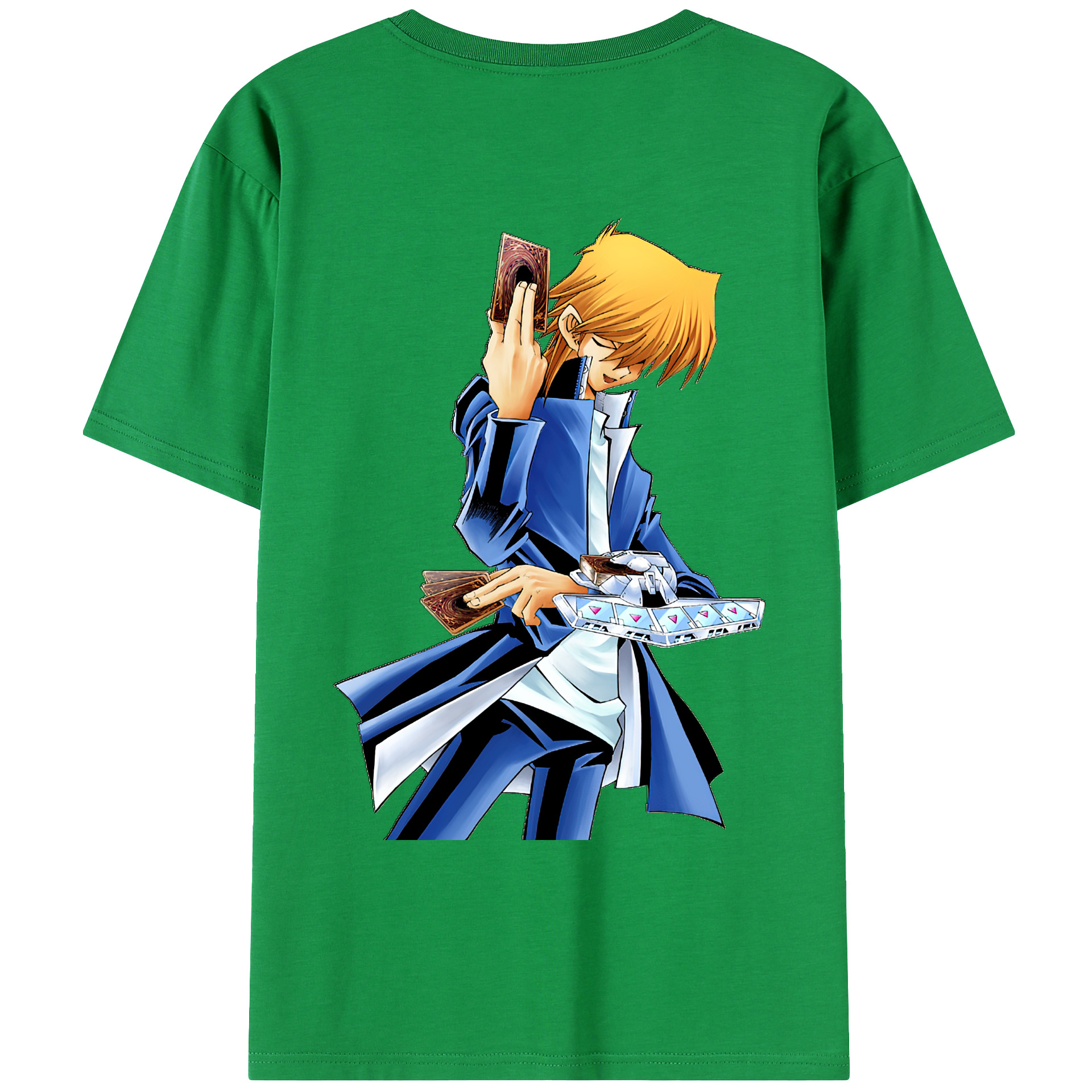（画像用） 遊☆戯☆王 Yu-Gi-Oh! 綿100％ メンズ半袖Tシャツ（バックプリント） 通気性