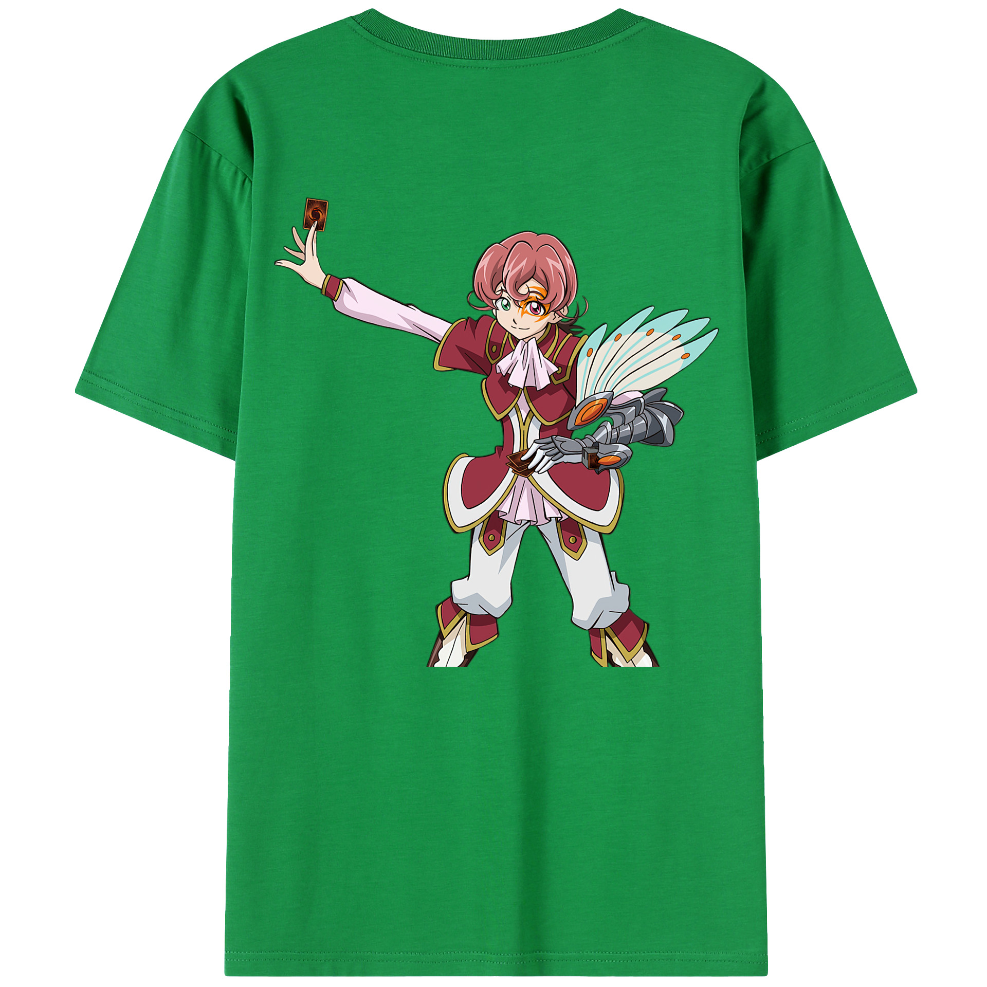 （画像用） 遊☆戯☆王 Yu-Gi-Oh! 綿100％ メンズ半袖Tシャツ（バックプリント） 通気性