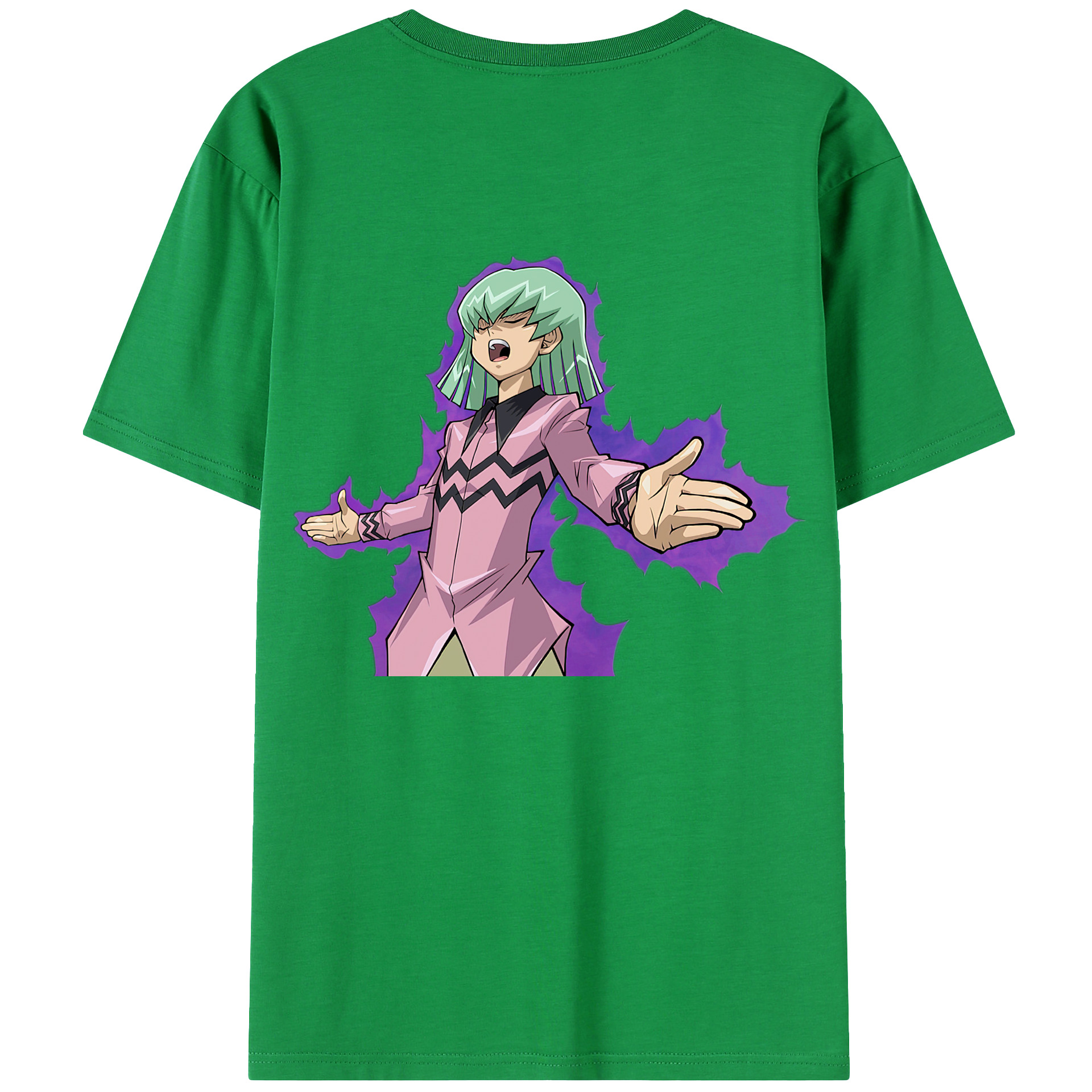 （画像用） 遊☆戯☆王 Yu-Gi-Oh! 綿100％ メンズ半袖Tシャツ（バックプリント） 通気性