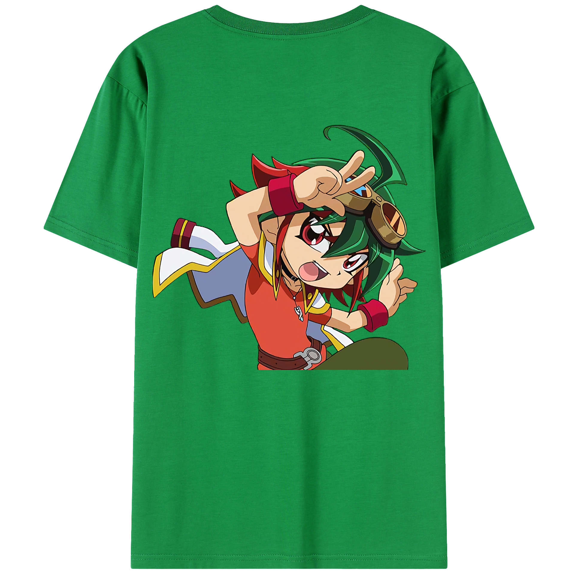 （画像用） 遊☆戯☆王 Yu-Gi-Oh! 綿100％ メンズ半袖Tシャツ（バックプリント） 通気性
