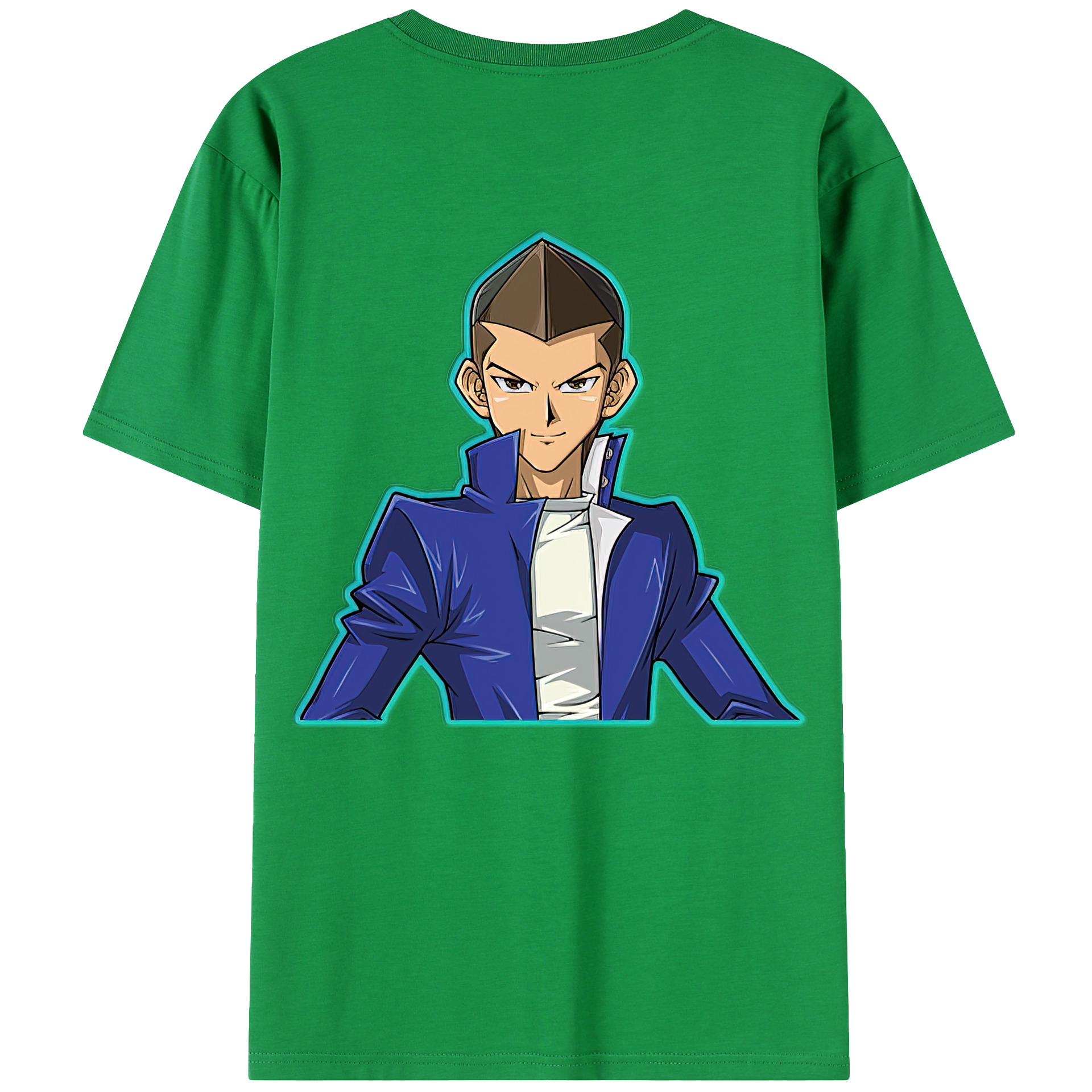 （画像用） 遊☆戯☆王 Yu-Gi-Oh! 綿100％ メンズ半袖Tシャツ（バックプリント） 通気性