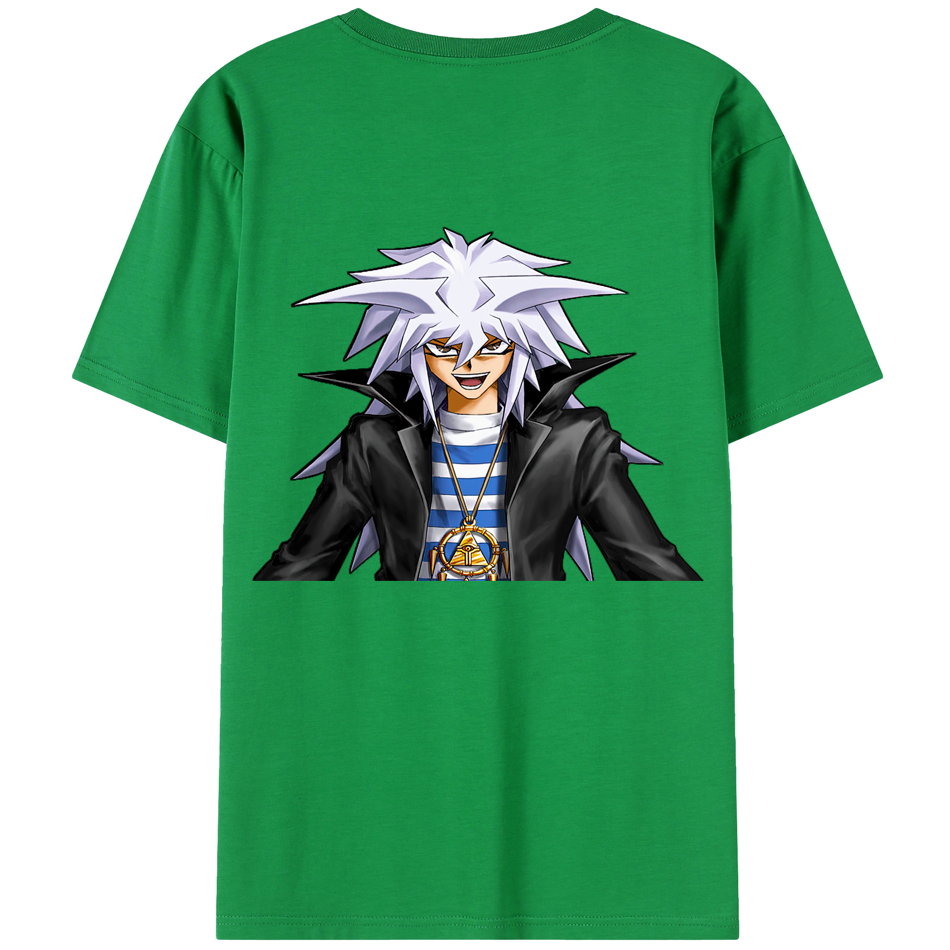 （画像用） 遊☆戯☆王 Yu-Gi-Oh! 綿100％ メンズ半袖Tシャツ（バックプリント） 通気性