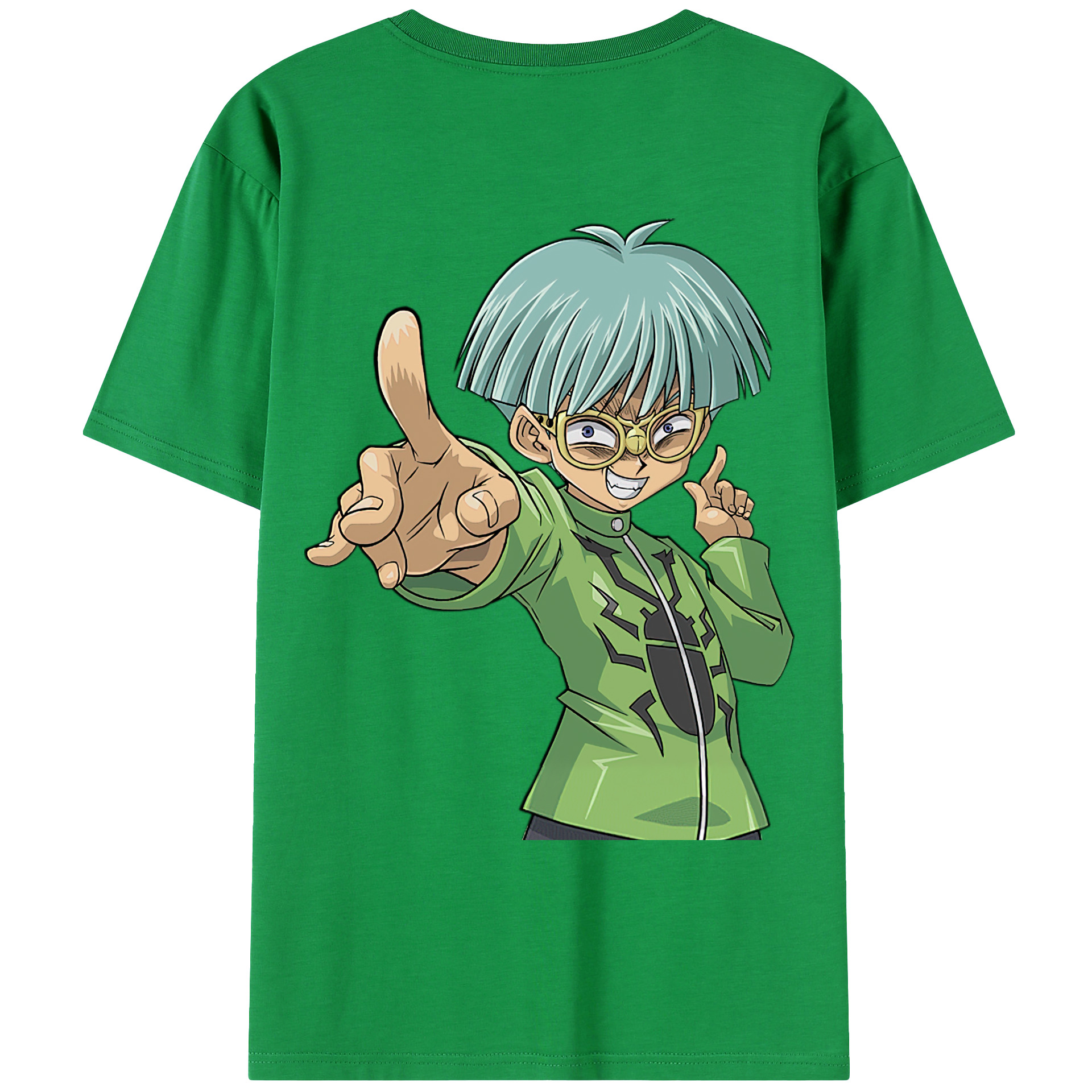 （画像用） 遊☆戯☆王 Yu-Gi-Oh! 綿100％ メンズ半袖Tシャツ（バックプリント） 通気性