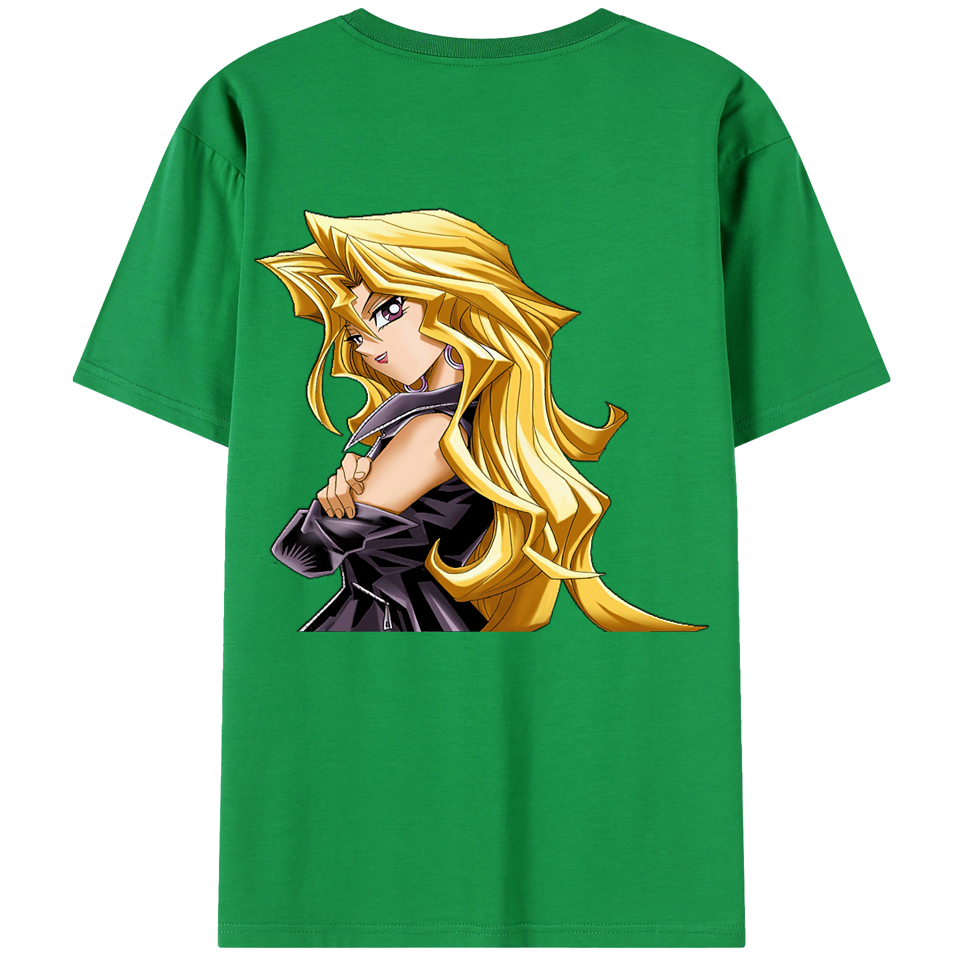 （画像用） 遊☆戯☆王 Yu-Gi-Oh! 綿100％ メンズ半袖Tシャツ（バックプリント） 通気性