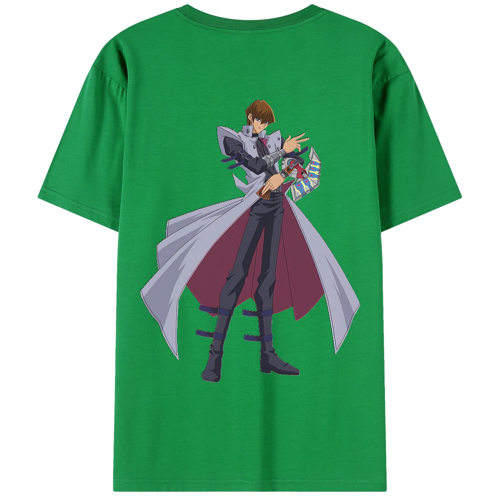 （画像用） 遊☆戯☆王 Yu-Gi-Oh! 綿100％ メンズ半袖Tシャツ（バックプリント） 通気性