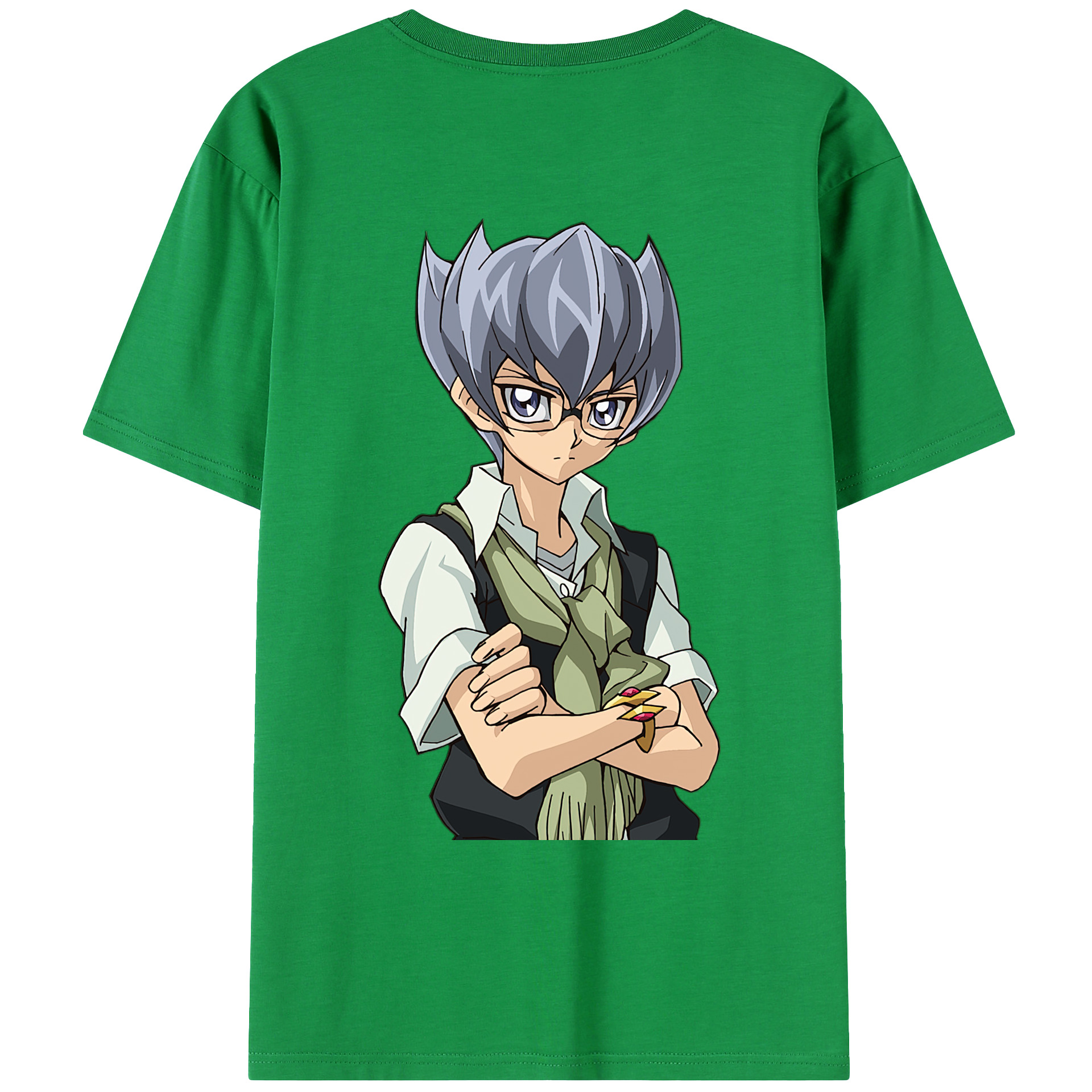 （画像用） 遊☆戯☆王 Yu-Gi-Oh! 綿100％ メンズ半袖Tシャツ（バックプリント） 通気性