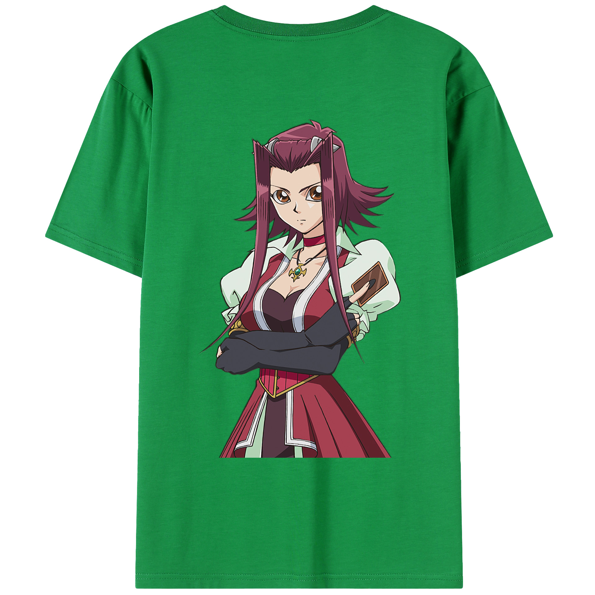 （画像用） 遊☆戯☆王 Yu-Gi-Oh! 綿100％ メンズ半袖Tシャツ（バックプリント） 通気性