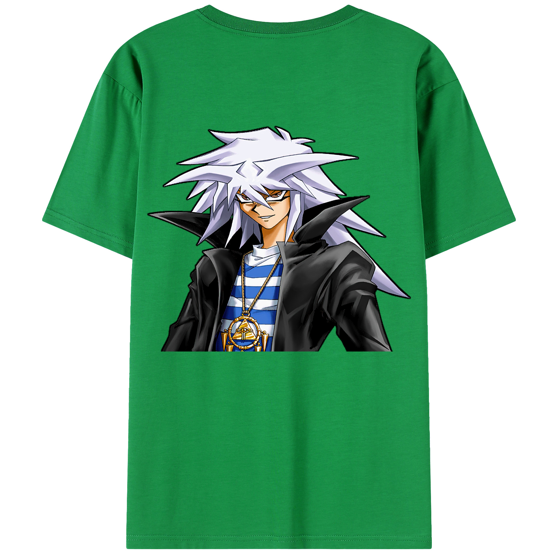 （画像用） 遊☆戯☆王 Yu-Gi-Oh! 綿100％ メンズ半袖Tシャツ（バックプリント） 通気性