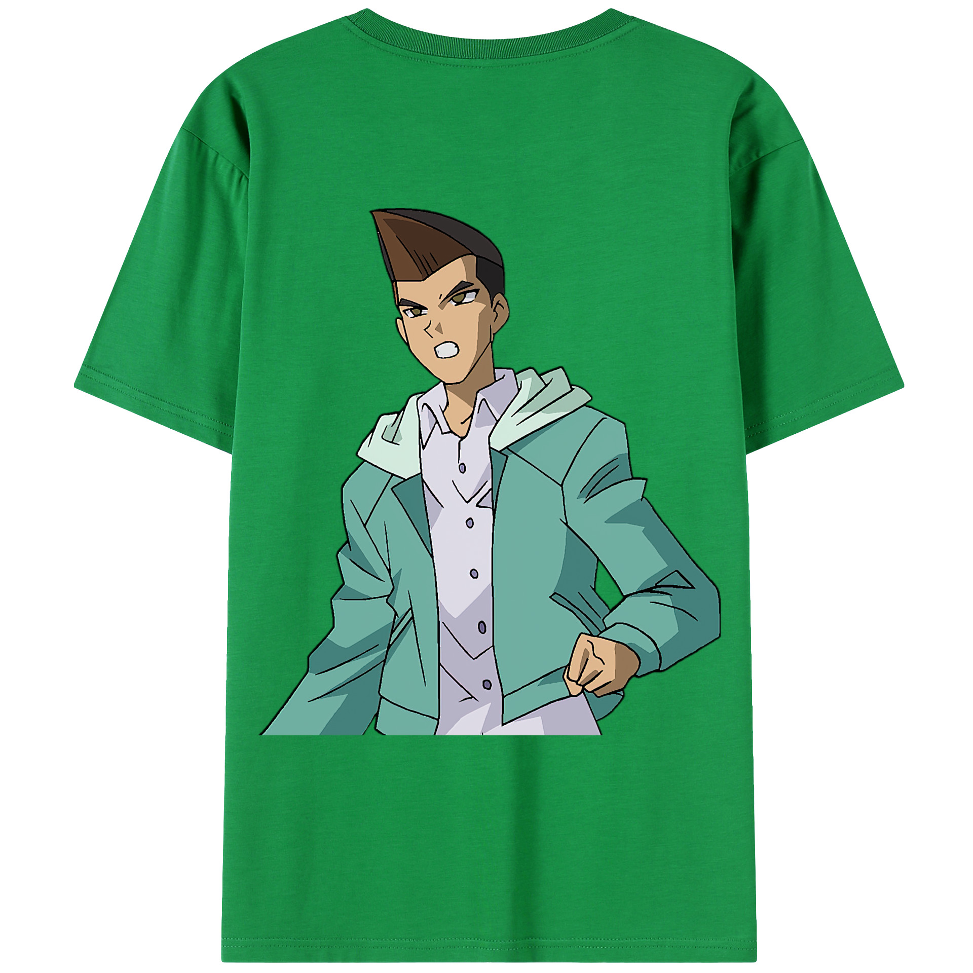 （画像用） 遊☆戯☆王 Yu-Gi-Oh! 綿100％ メンズ半袖Tシャツ（バックプリント） 通気性