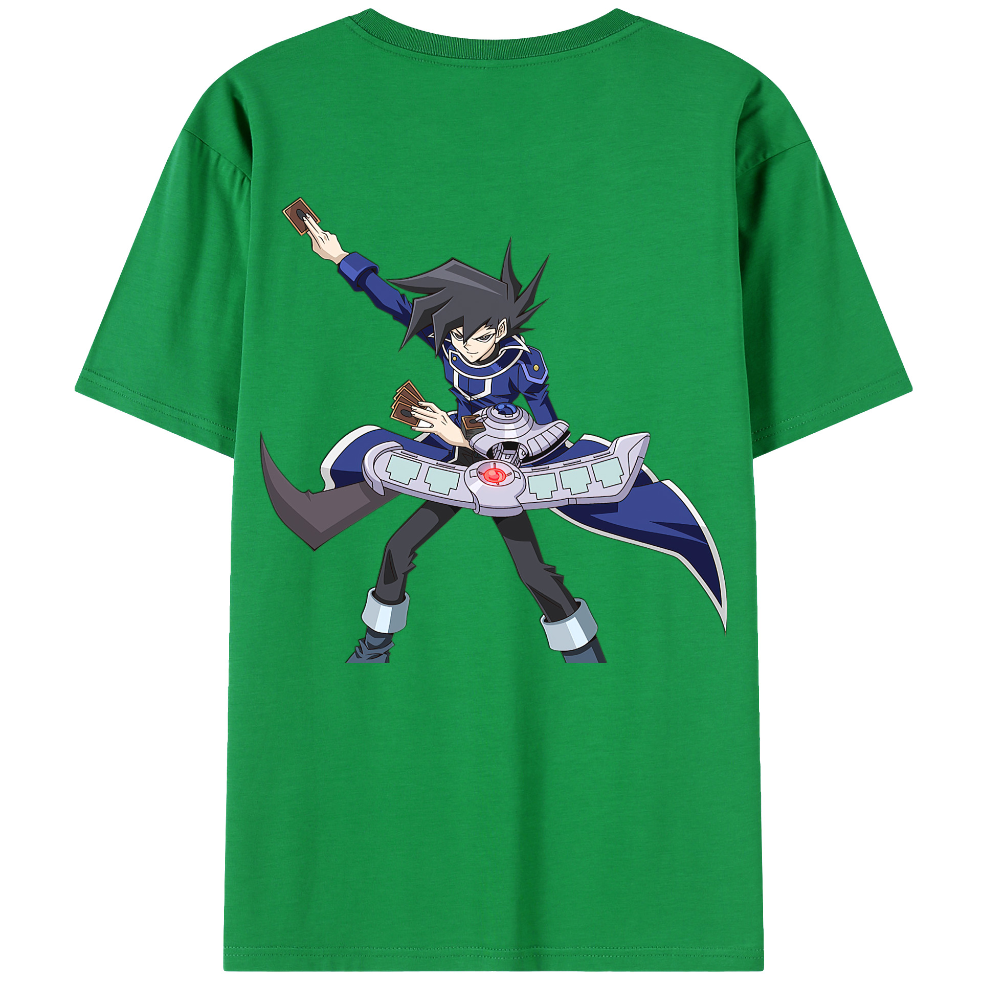 （画像用） 遊☆戯☆王 Yu-Gi-Oh! 綿100％ メンズ半袖Tシャツ（バックプリント） 通気性