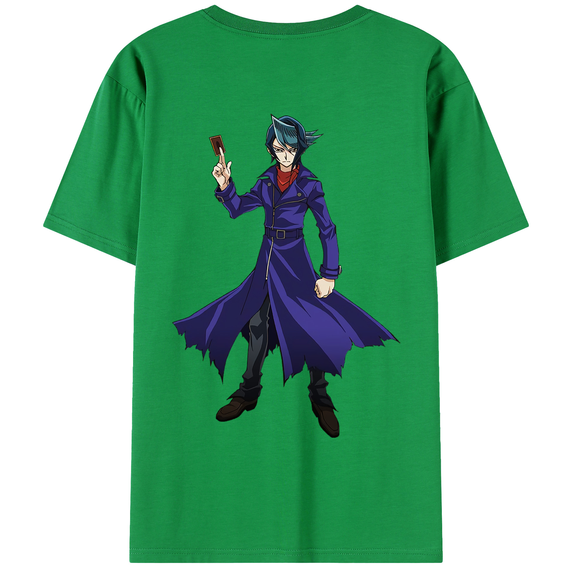 （画像用） 遊☆戯☆王 Yu-Gi-Oh! 綿100％ メンズ半袖Tシャツ（バックプリント） 通気性
