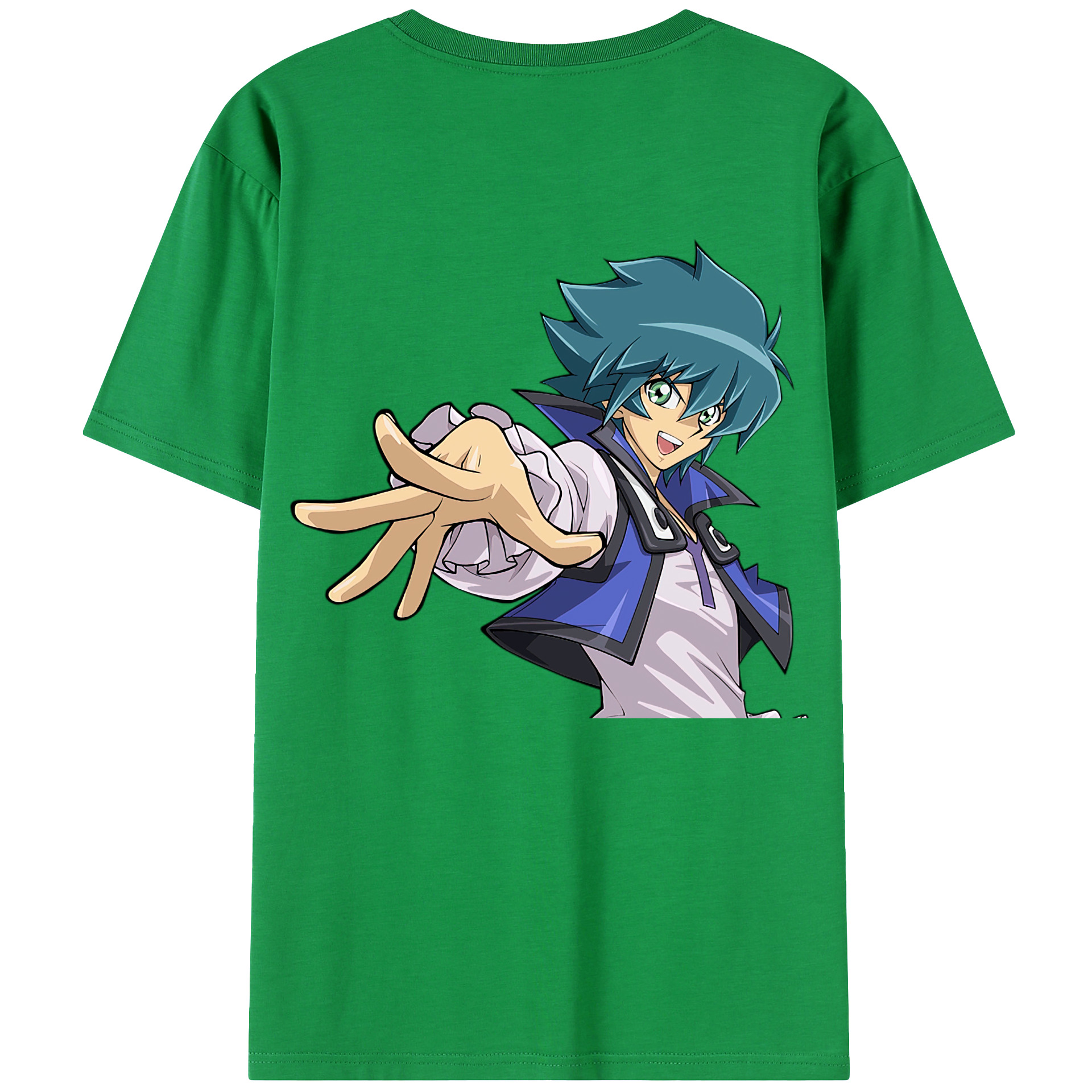 （画像用） 遊☆戯☆王 Yu-Gi-Oh! 綿100％ メンズ半袖Tシャツ（バックプリント） 通気性