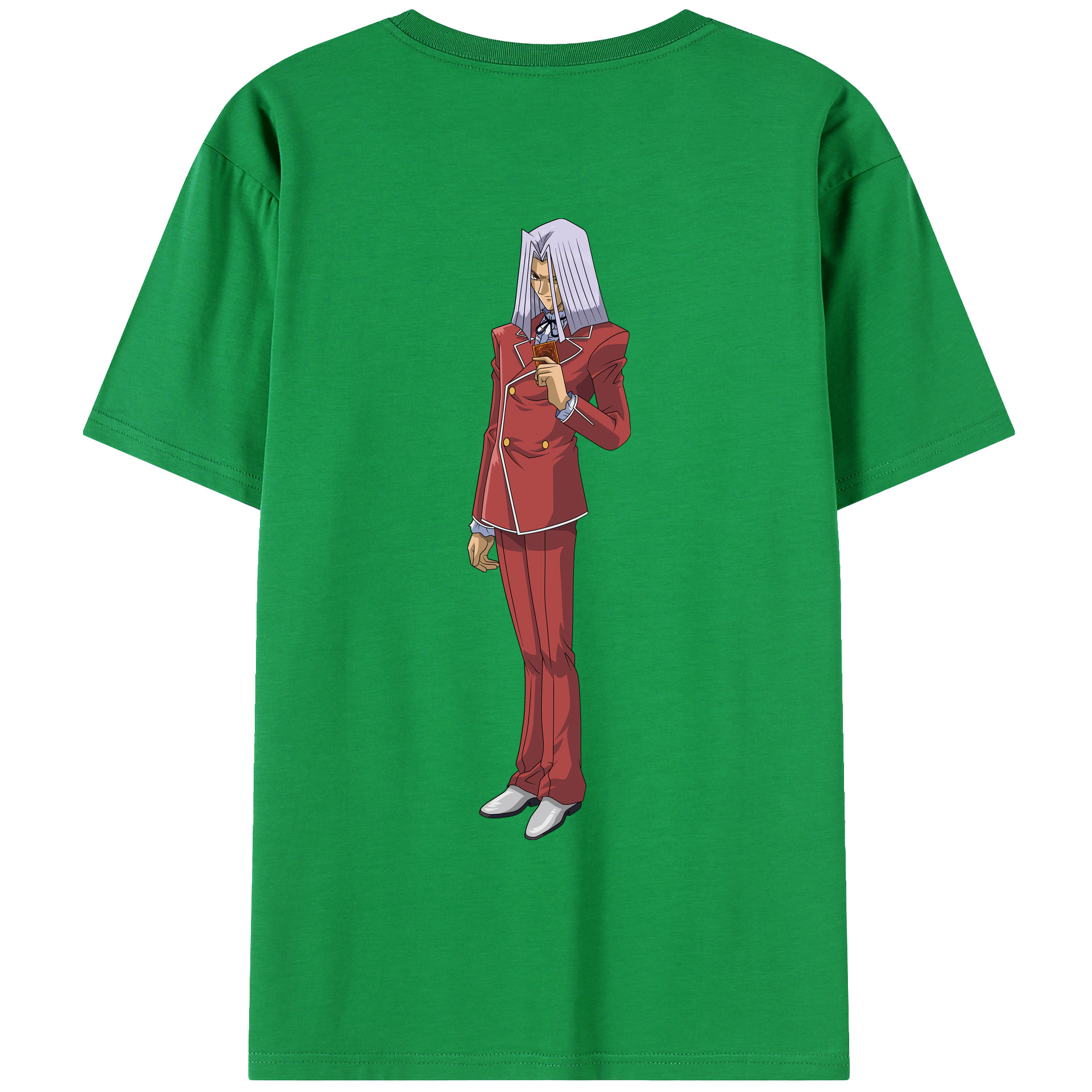 （画像用） 遊☆戯☆王 Yu-Gi-Oh! 綿100％ メンズ半袖Tシャツ（バックプリント） 通気性