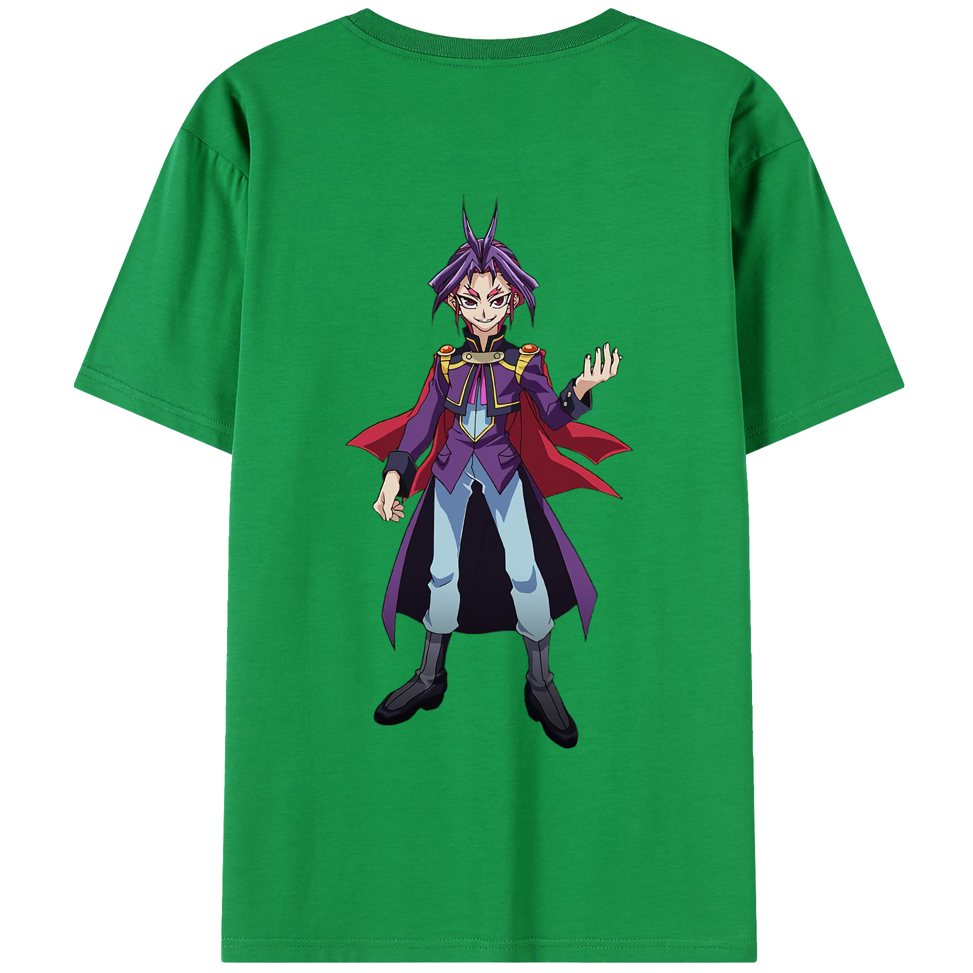 （画像用） 遊☆戯☆王 Yu-Gi-Oh! 綿100％ メンズ半袖Tシャツ（バックプリント） 通気性