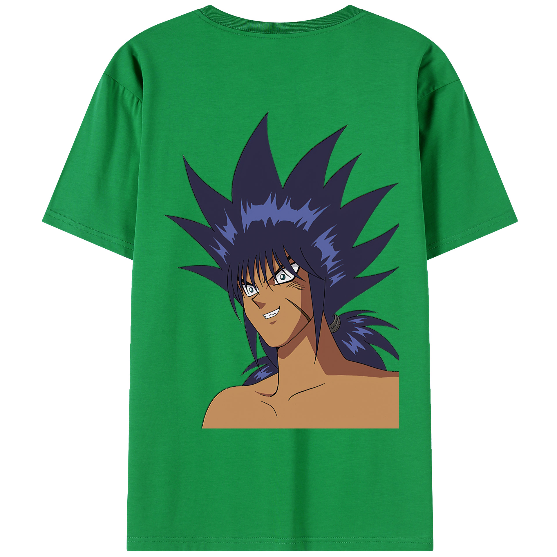 （画像用） 遊☆戯☆王 Yu-Gi-Oh! 綿100％ メンズ半袖Tシャツ（バックプリント） 通気性