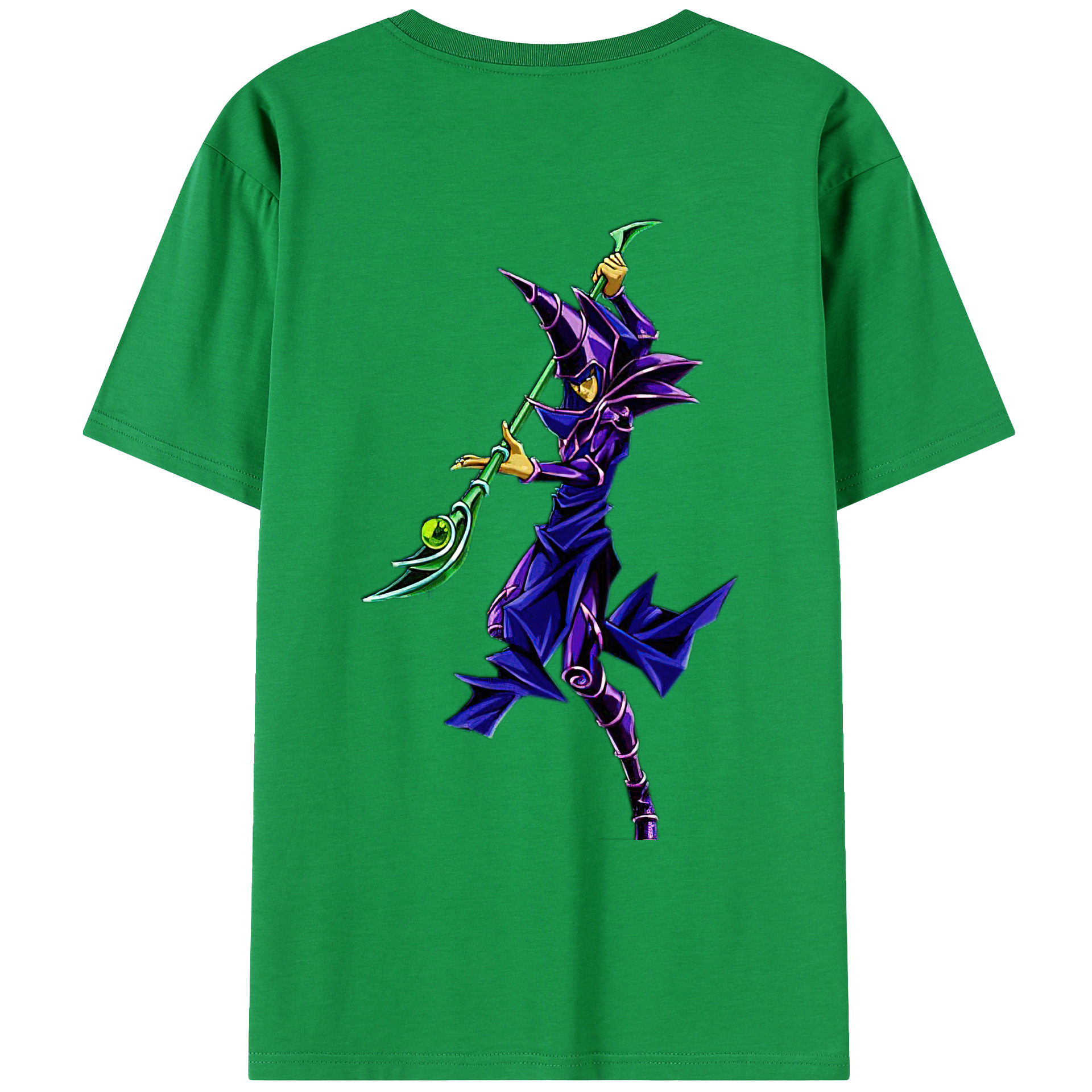 （画像用） 遊☆戯☆王 Yu-Gi-Oh! 綿100％ メンズ半袖Tシャツ（バックプリント） 通気性