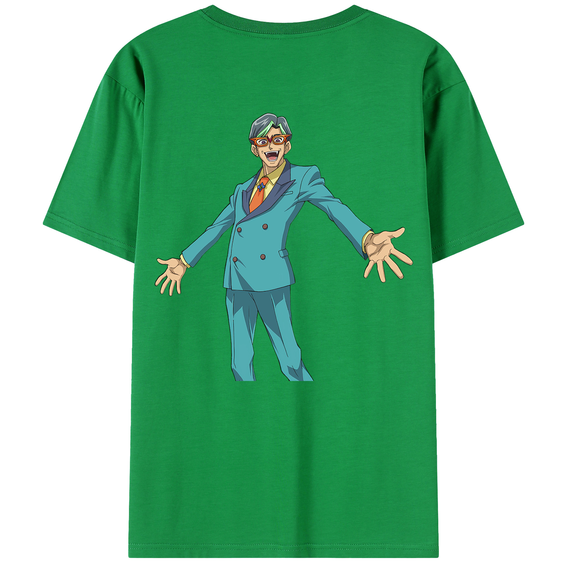 （画像用） 遊☆戯☆王 Yu-Gi-Oh! 綿100％ メンズ半袖Tシャツ（バックプリント） 通気性