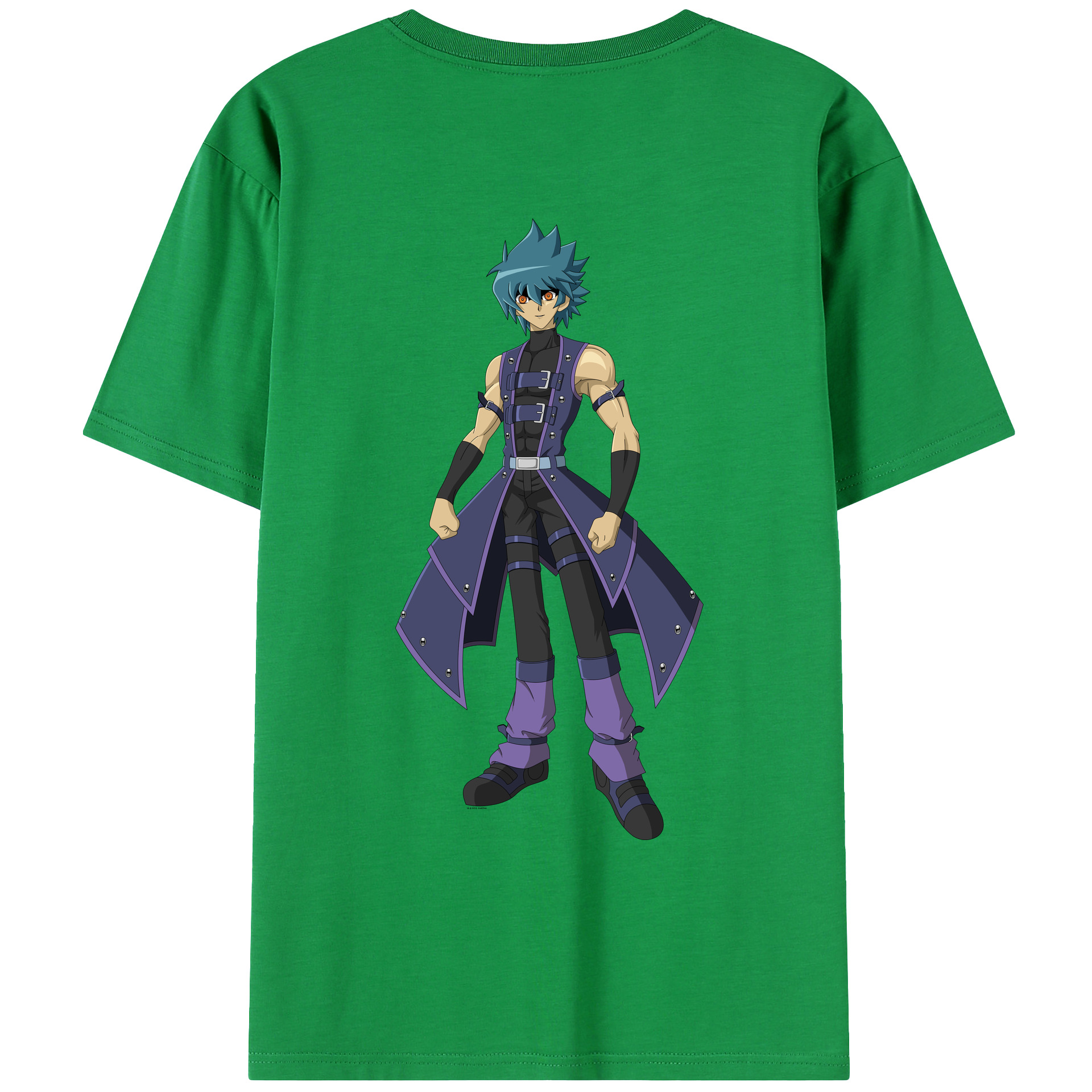 （画像用） 遊☆戯☆王 Yu-Gi-Oh! 綿100％ メンズ半袖Tシャツ（バックプリント） 通気性