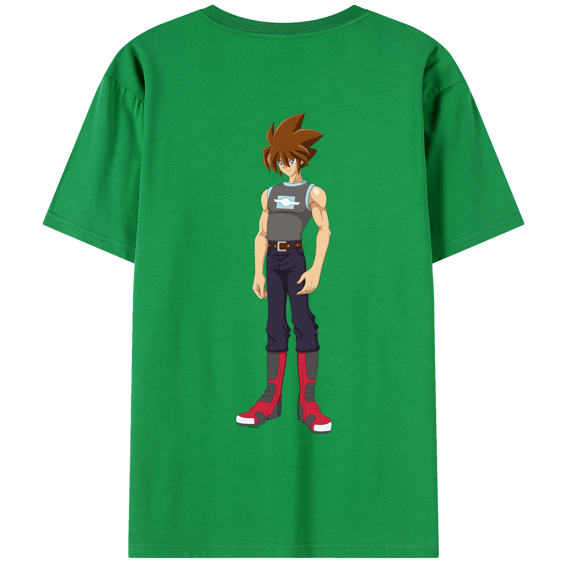 （画像用） 遊☆戯☆王 Yu-Gi-Oh! 綿100％ メンズ半袖Tシャツ（バックプリント） 通気性