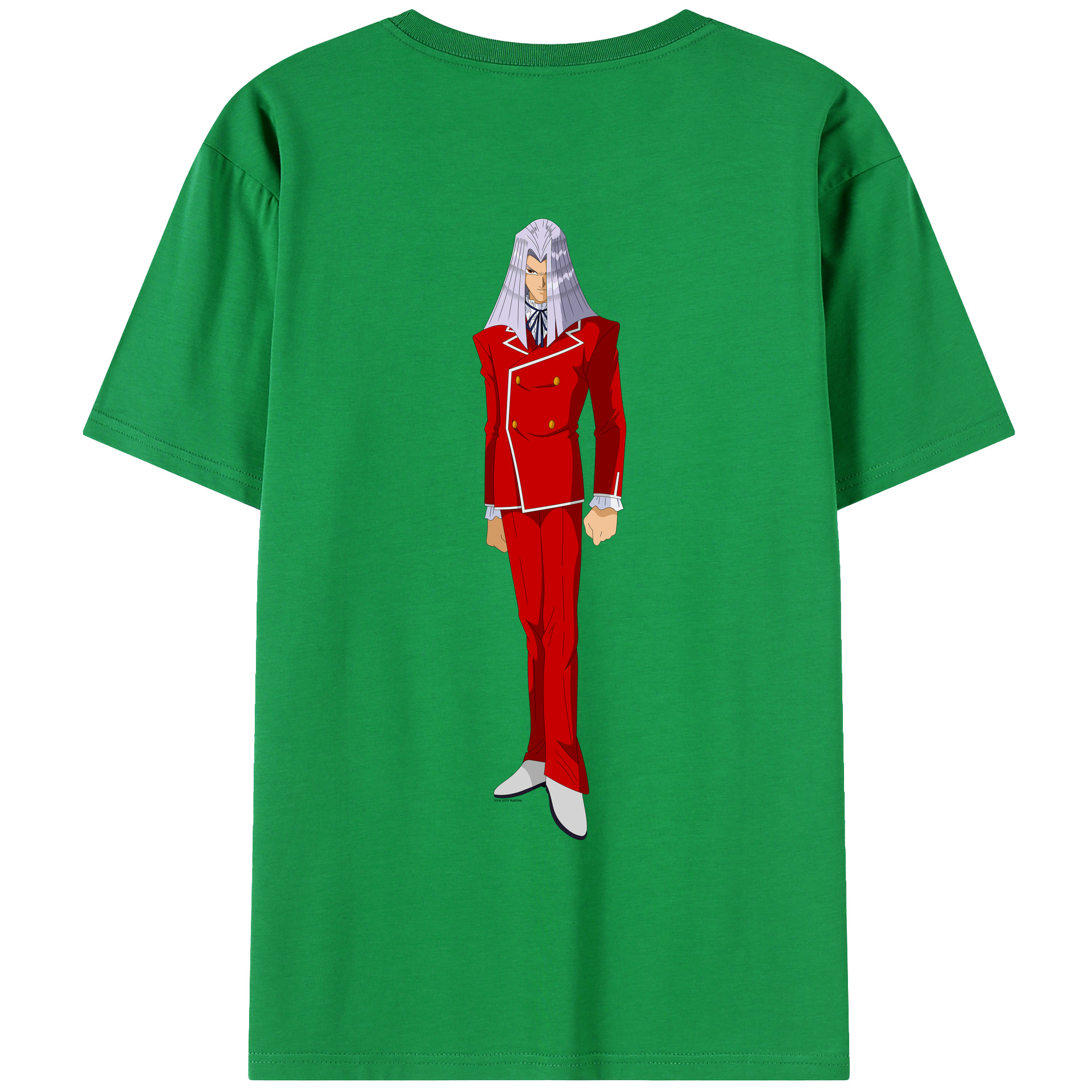 （画像用） 遊☆戯☆王 Yu-Gi-Oh! 綿100％ メンズ半袖Tシャツ（バックプリント） 通気性