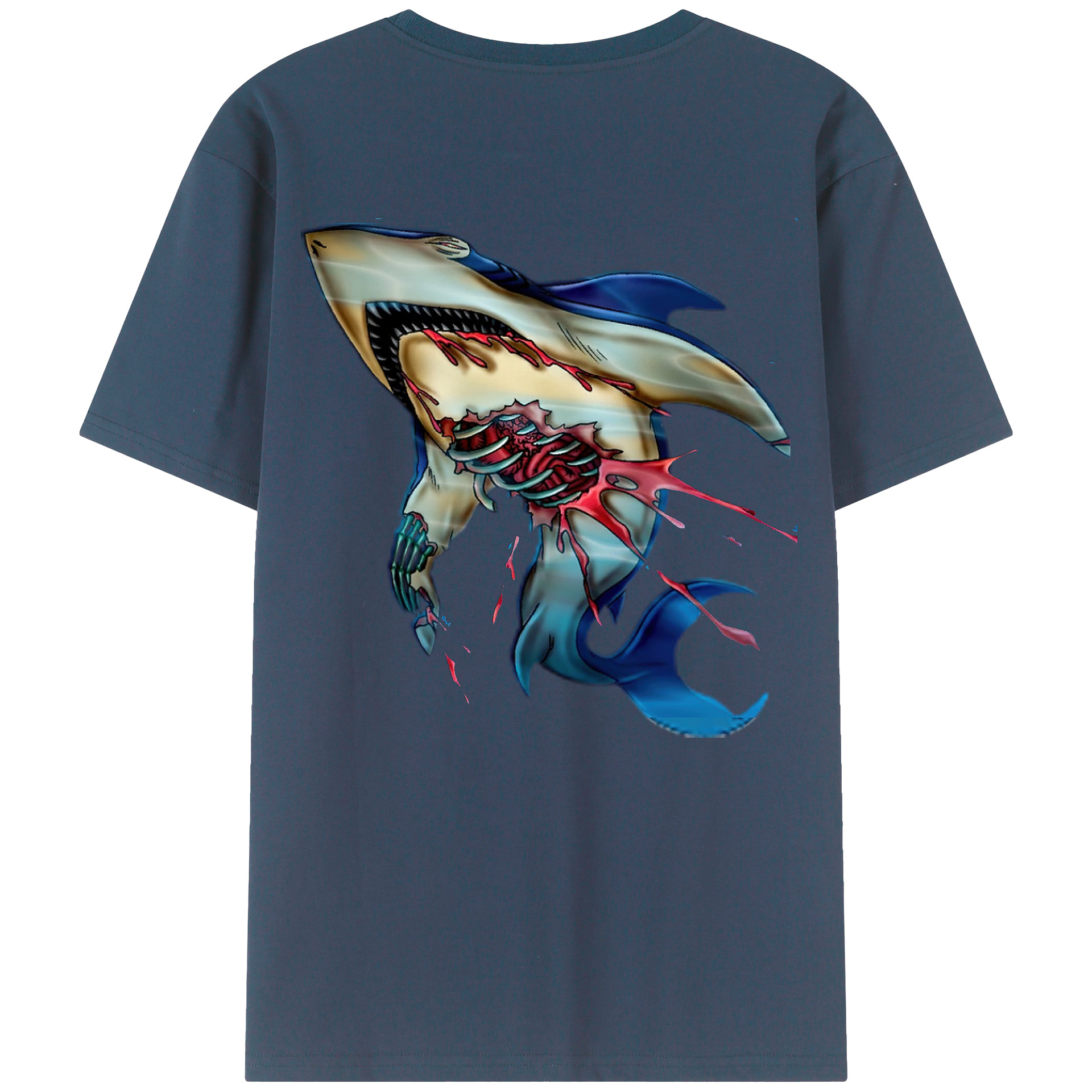（画像用） 遊☆戯☆王 Yu-Gi-Oh! 綿100％ メンズ半袖Tシャツ（バックプリント） 通気性