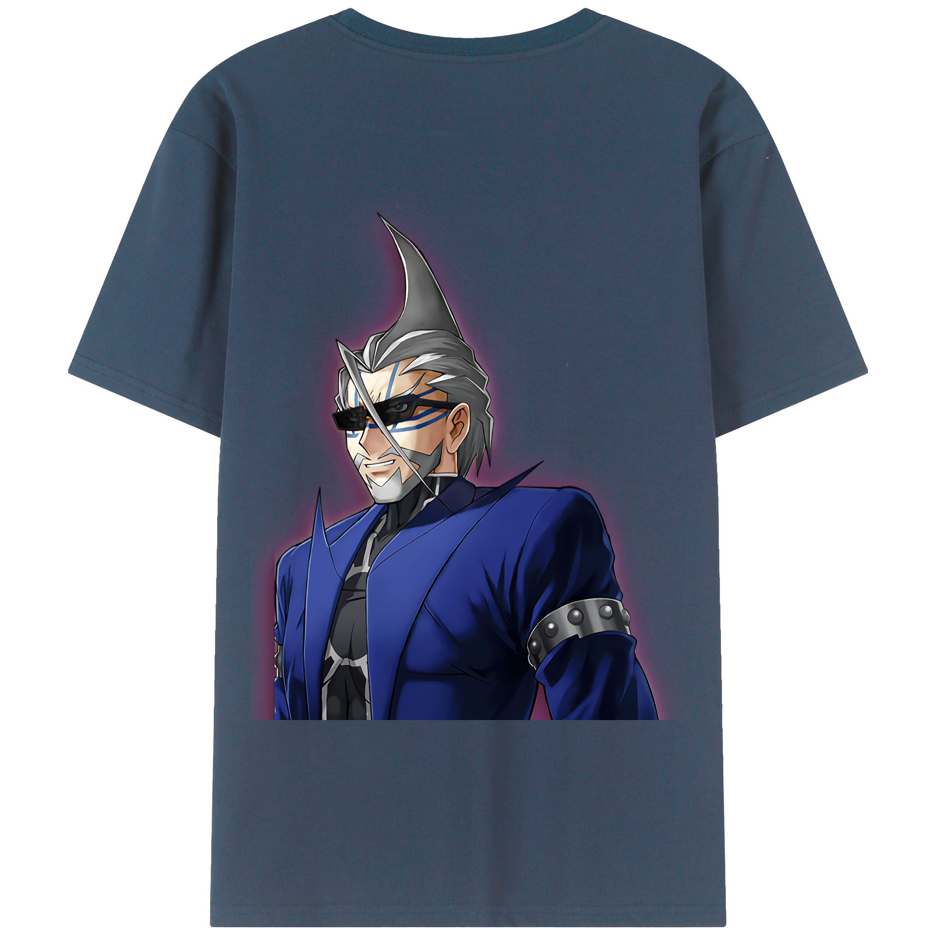 （画像用） 遊☆戯☆王 Yu-Gi-Oh! 綿100％ メンズ半袖Tシャツ（バックプリント） 通気性