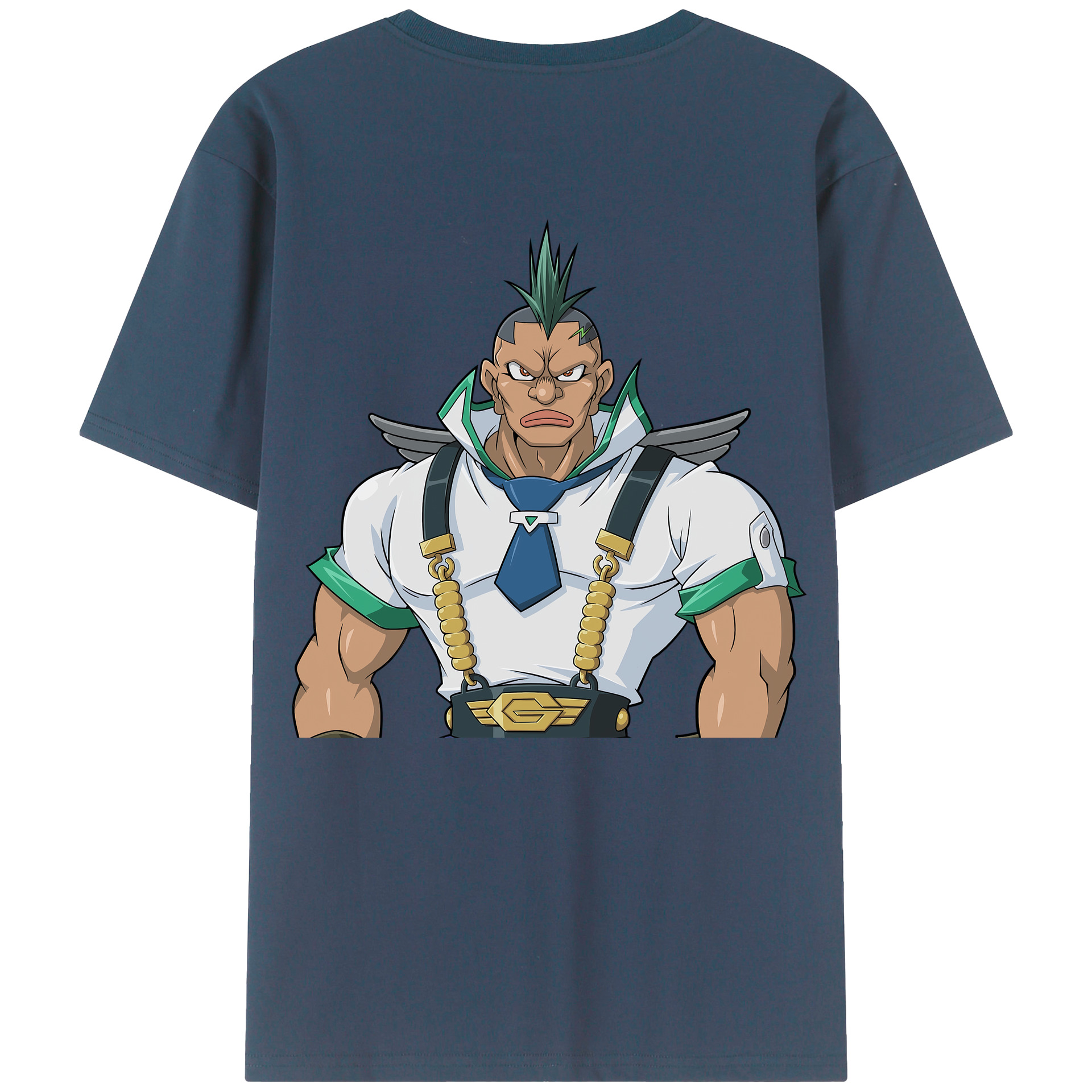 （画像用） 遊☆戯☆王 Yu-Gi-Oh! 綿100％ メンズ半袖Tシャツ（バックプリント） 通気性