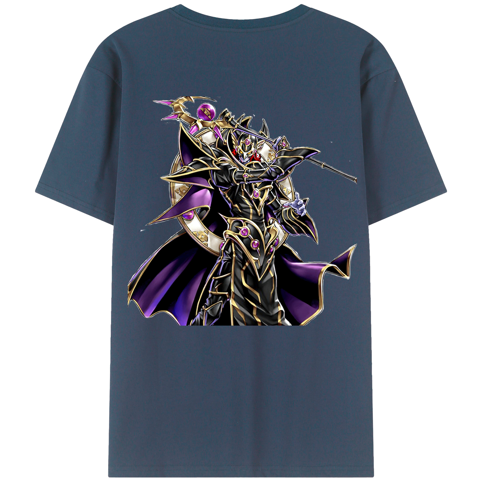 （画像用） 遊☆戯☆王 Yu-Gi-Oh! 綿100％ メンズ半袖Tシャツ（バックプリント） 通気性