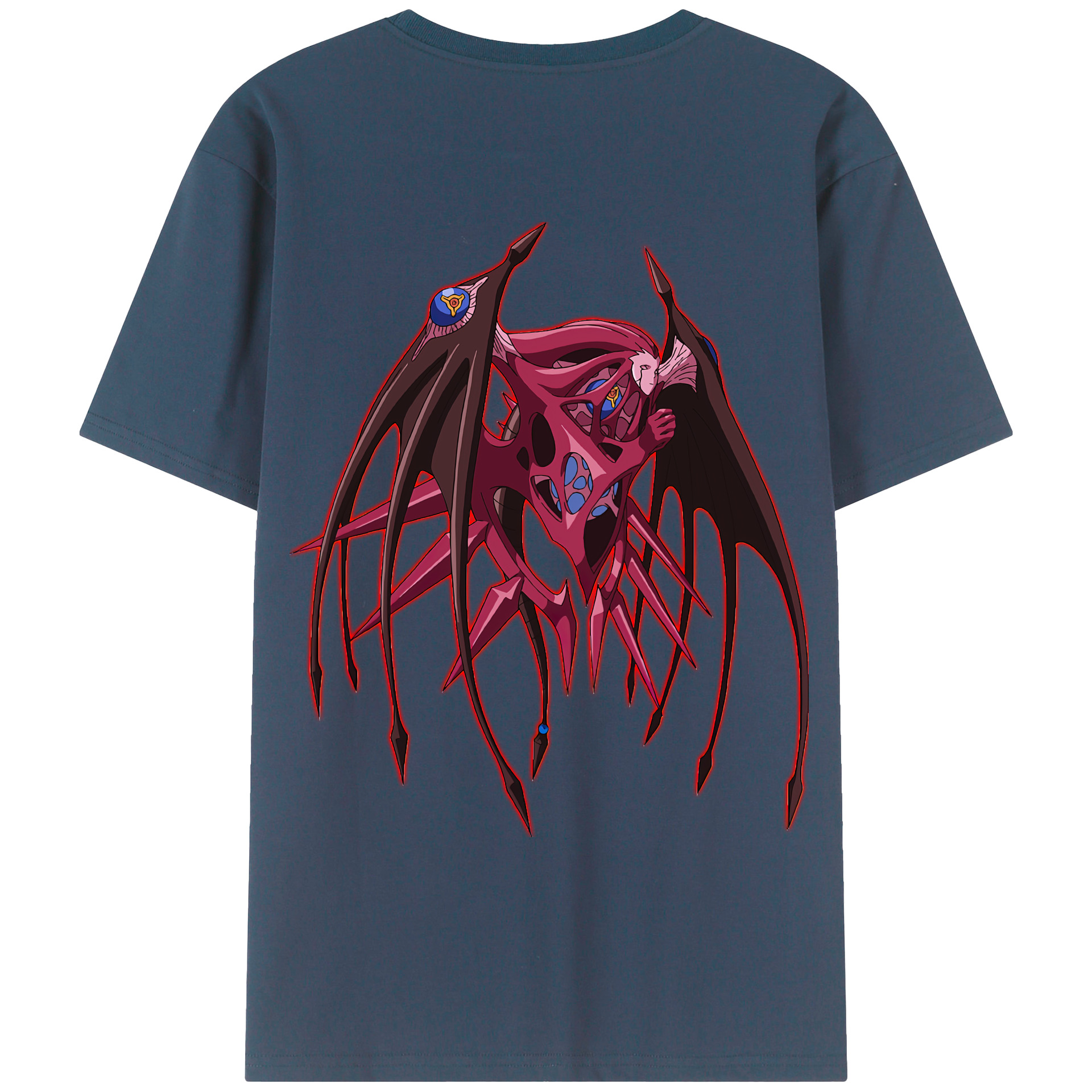 （画像用） 遊☆戯☆王 Yu-Gi-Oh! 綿100％ メンズ半袖Tシャツ（バックプリント） 通気性
