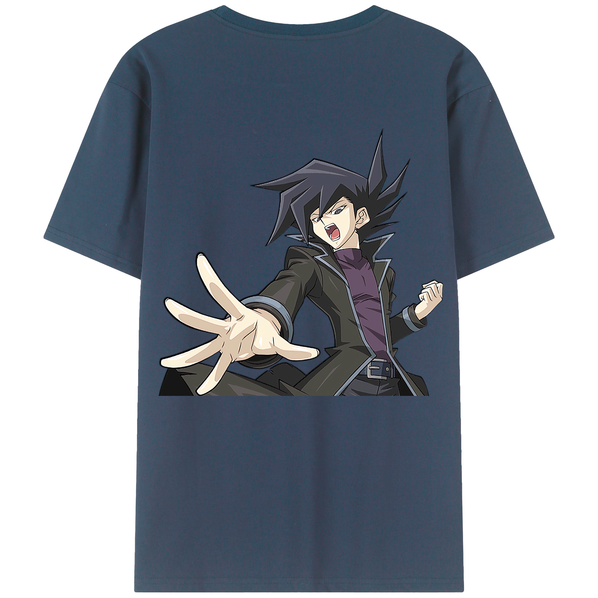 （画像用） 遊☆戯☆王 Yu-Gi-Oh! 綿100％ メンズ半袖Tシャツ（バックプリント） 通気性