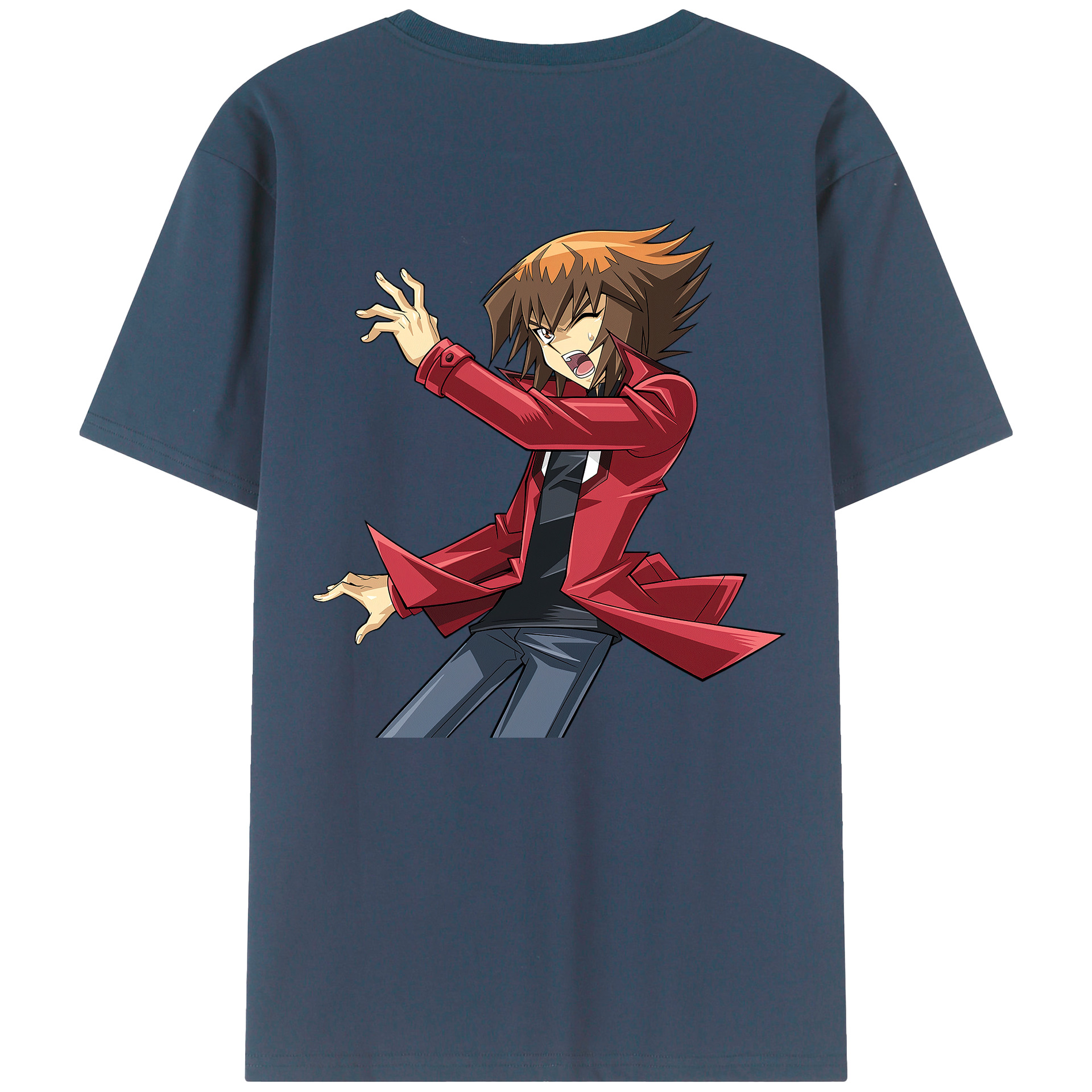 （画像用） 遊☆戯☆王 Yu-Gi-Oh! 綿100％ メンズ半袖Tシャツ（バックプリント） 通気性