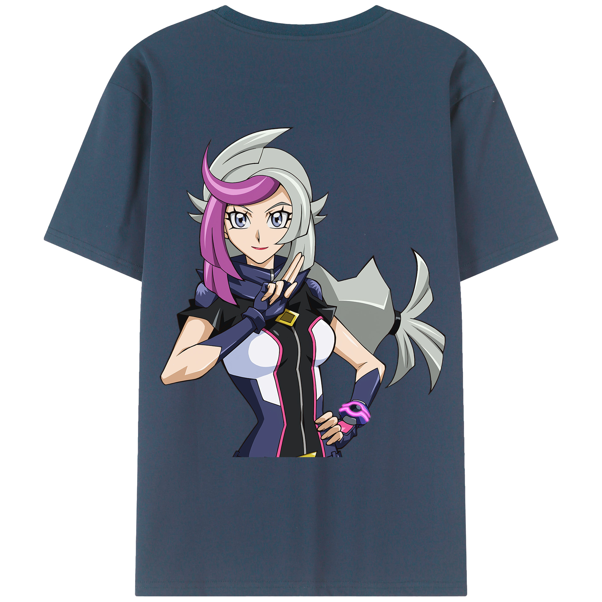 （画像用） 遊☆戯☆王 Yu-Gi-Oh! 綿100％ メンズ半袖Tシャツ（バックプリント） 通気性