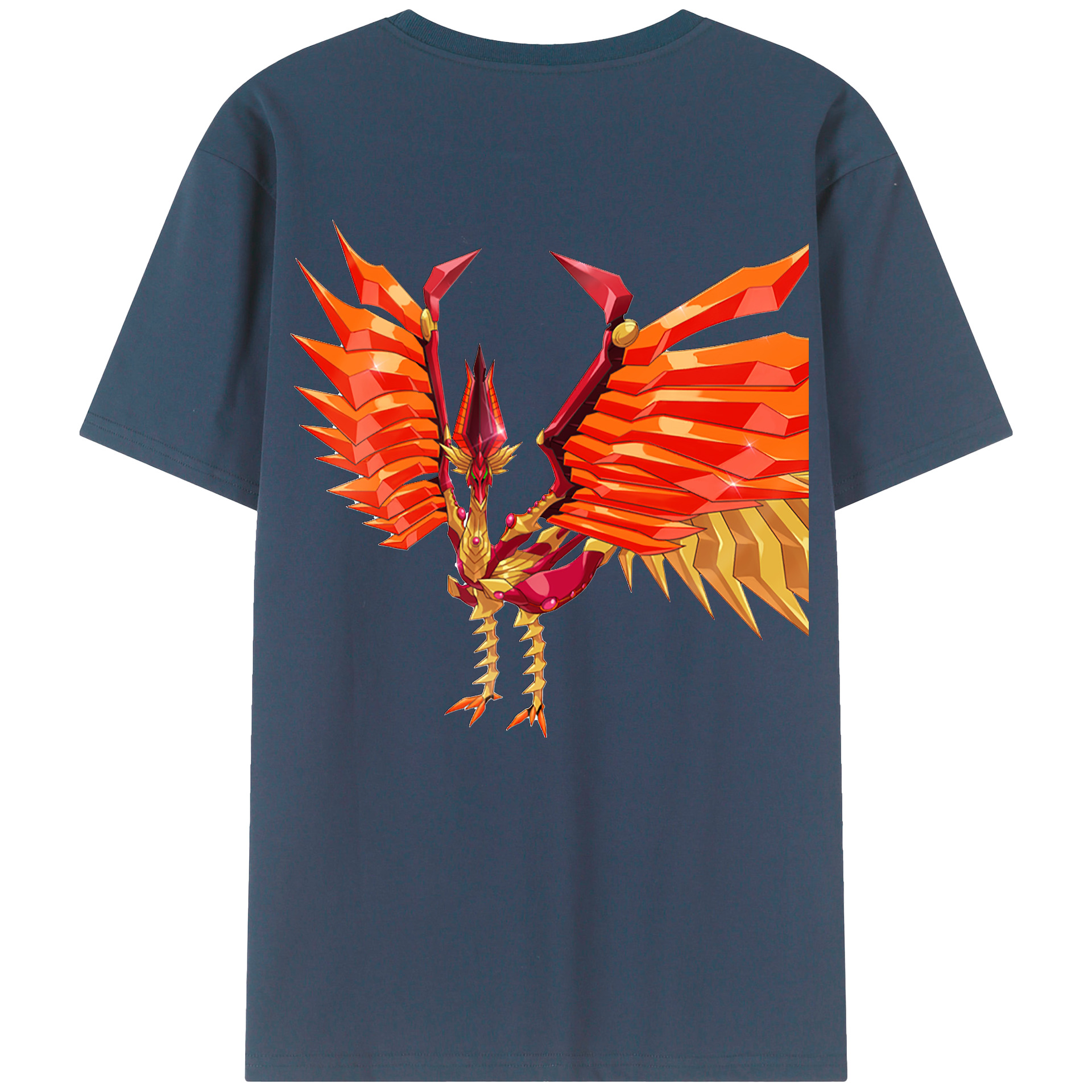 （画像用） 遊☆戯☆王 Yu-Gi-Oh! 綿100％ メンズ半袖Tシャツ（バックプリント） 通気性