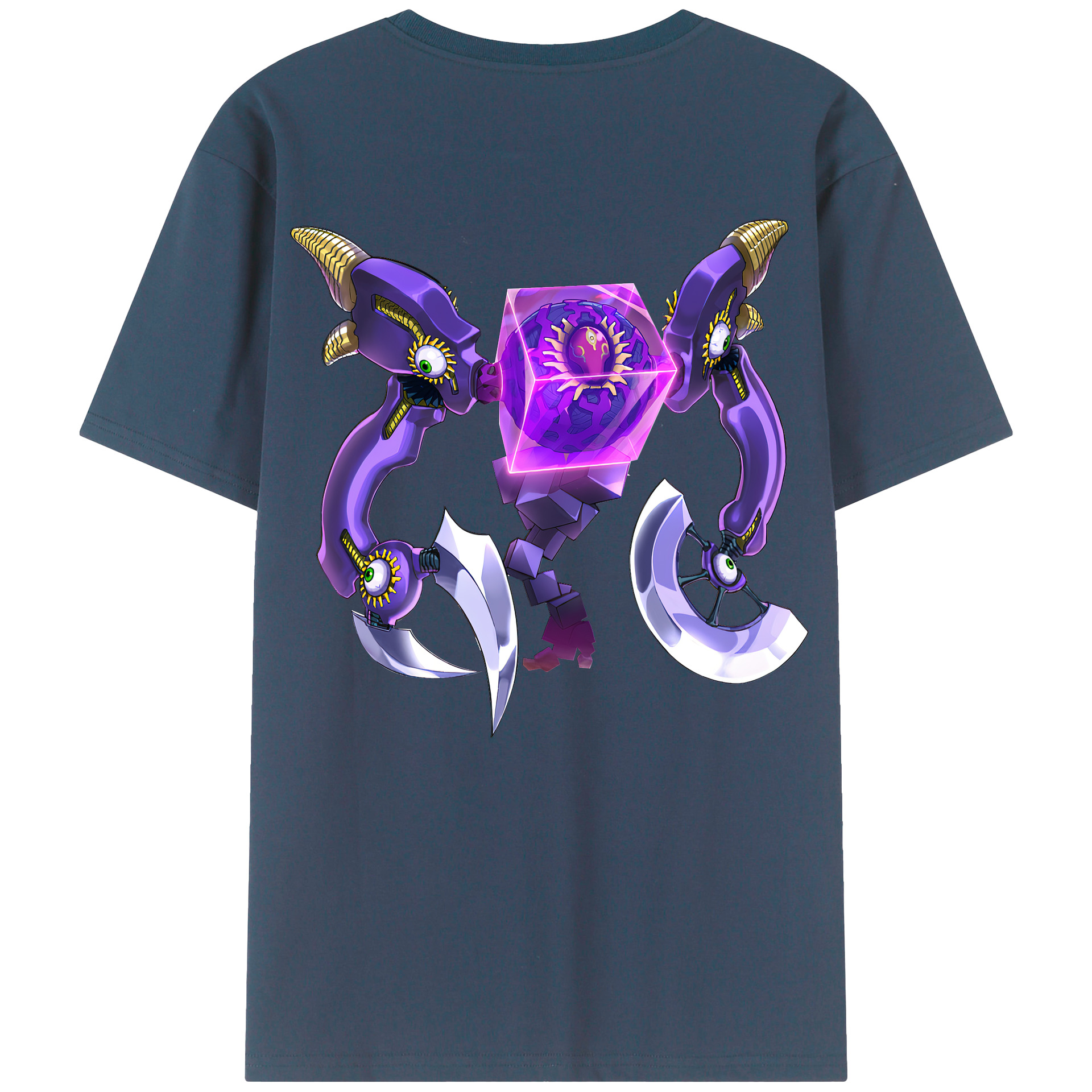 （画像用） 遊☆戯☆王 Yu-Gi-Oh! 綿100％ メンズ半袖Tシャツ（バックプリント） 通気性
