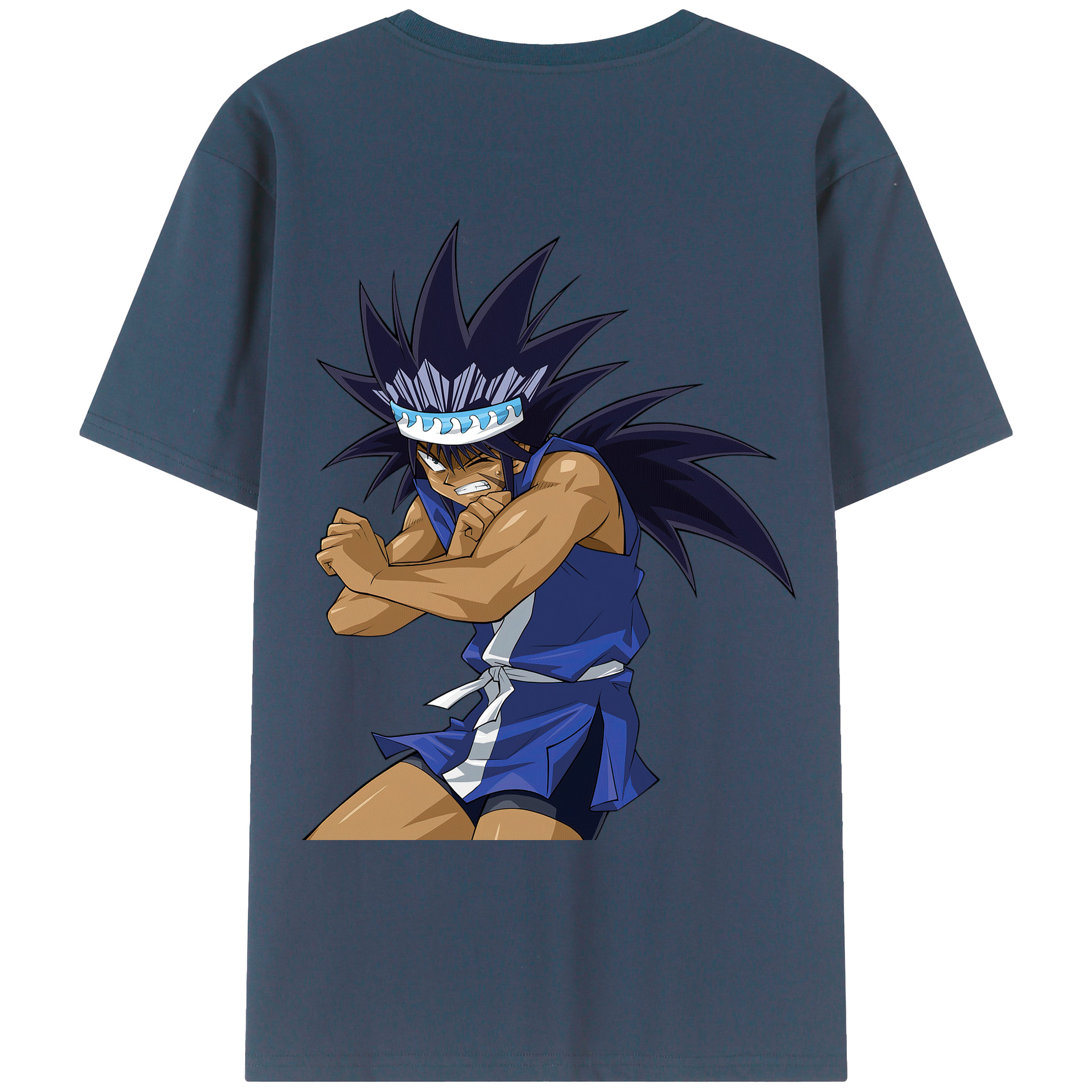 （画像用） 遊☆戯☆王 Yu-Gi-Oh! 綿100％ メンズ半袖Tシャツ（バックプリント） 通気性
