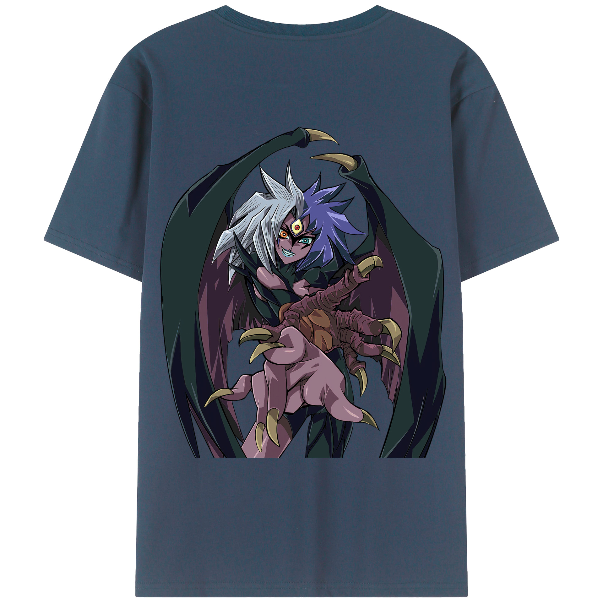 （画像用） 遊☆戯☆王 Yu-Gi-Oh! 綿100％ メンズ半袖Tシャツ（バックプリント） 通気性
