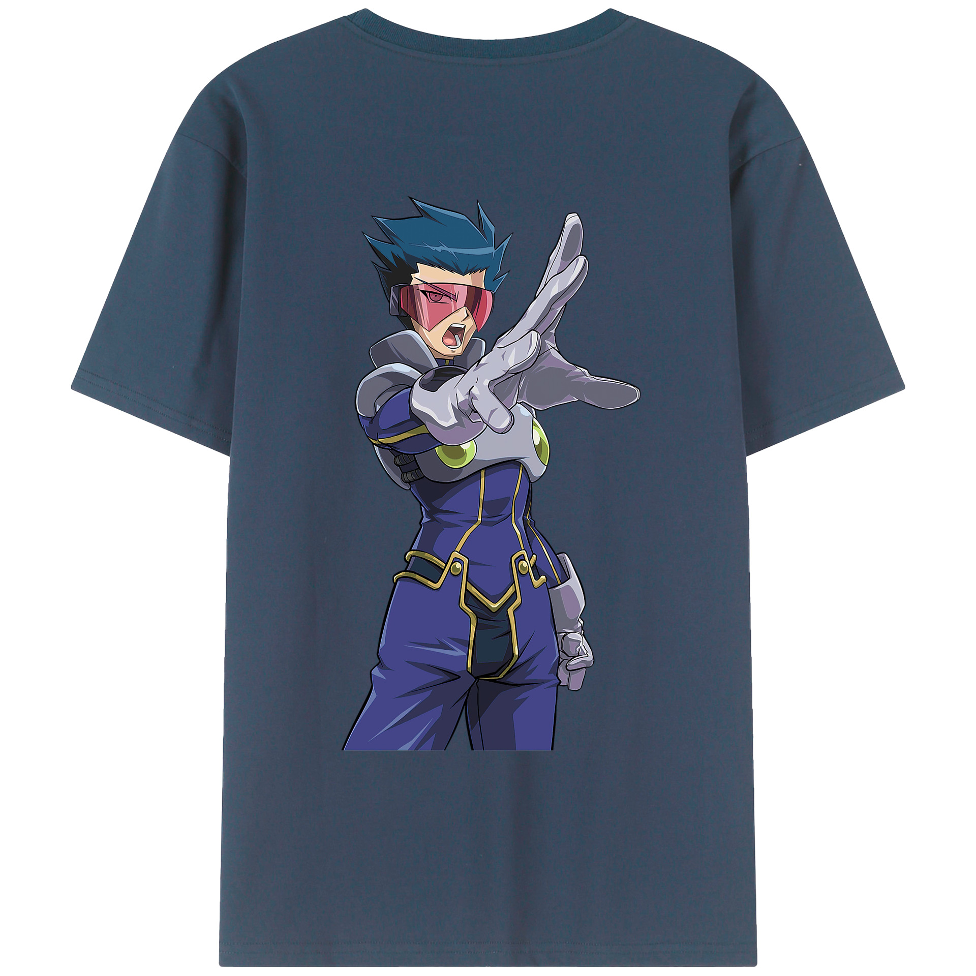 （画像用） 遊☆戯☆王 Yu-Gi-Oh! 綿100％ メンズ半袖Tシャツ（バックプリント） 通気性