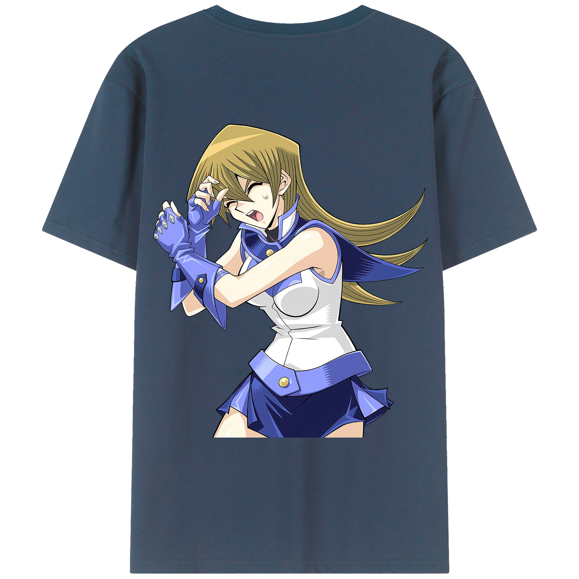 （画像用） 遊☆戯☆王 Yu-Gi-Oh! 綿100％ メンズ半袖Tシャツ（バックプリント） 通気性